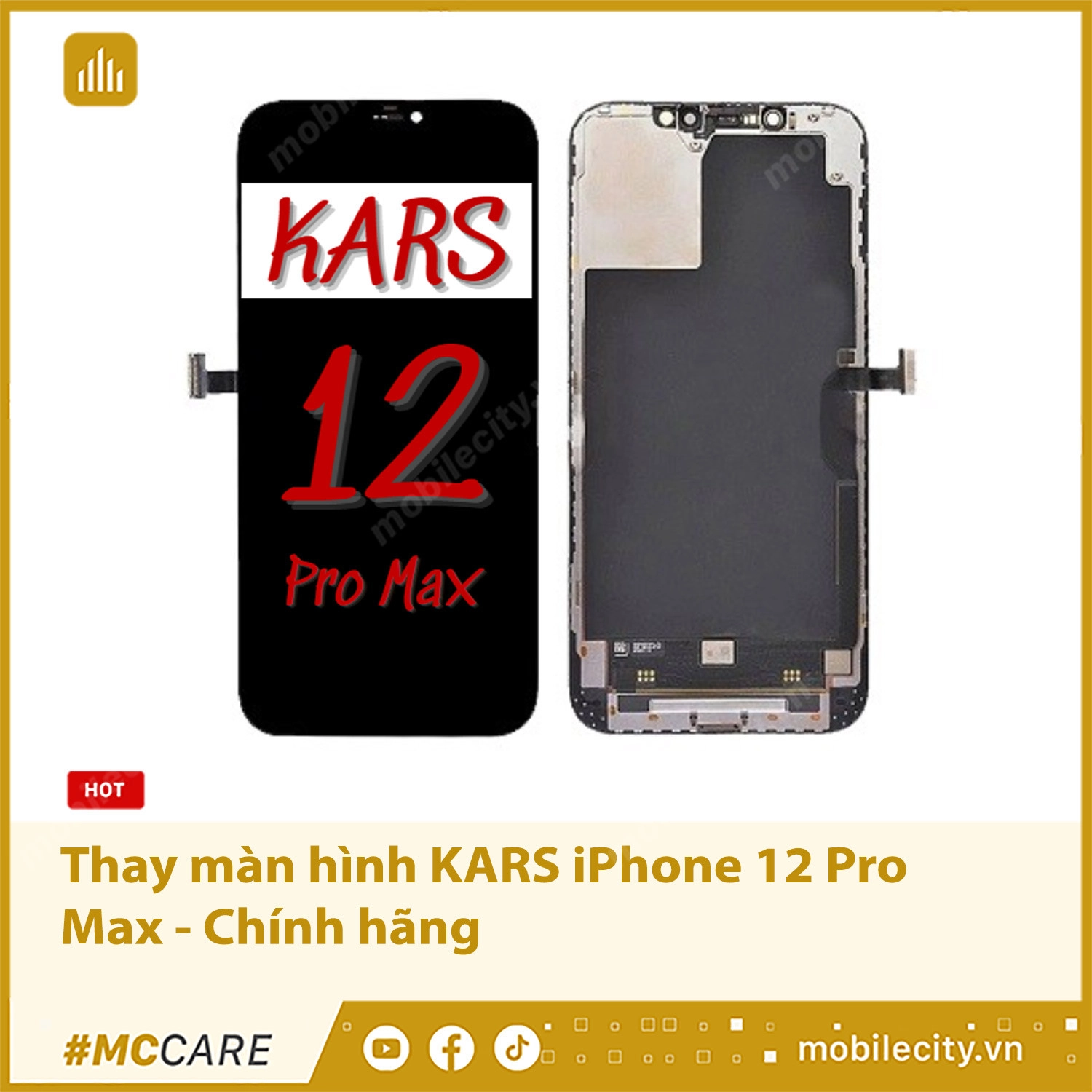 Thay màn hình KARS iPhone 12 Pro Max - Chính hãng