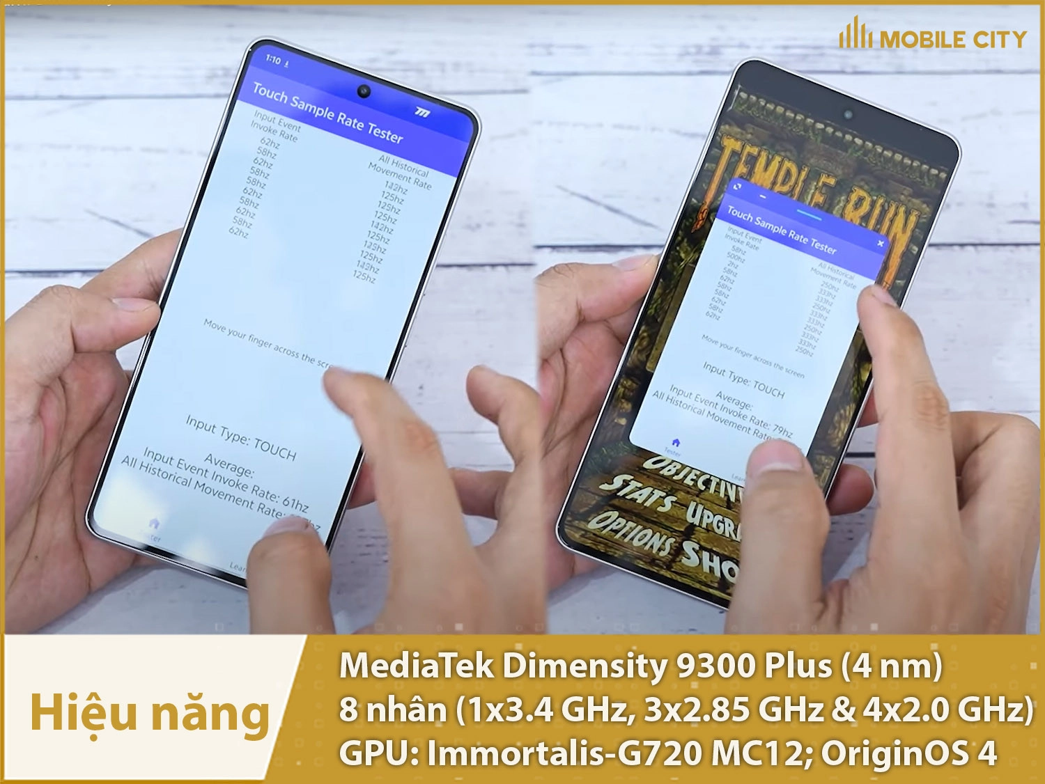 Hiệu năng siêu mạnh với chip Dimensity 9300 Plus