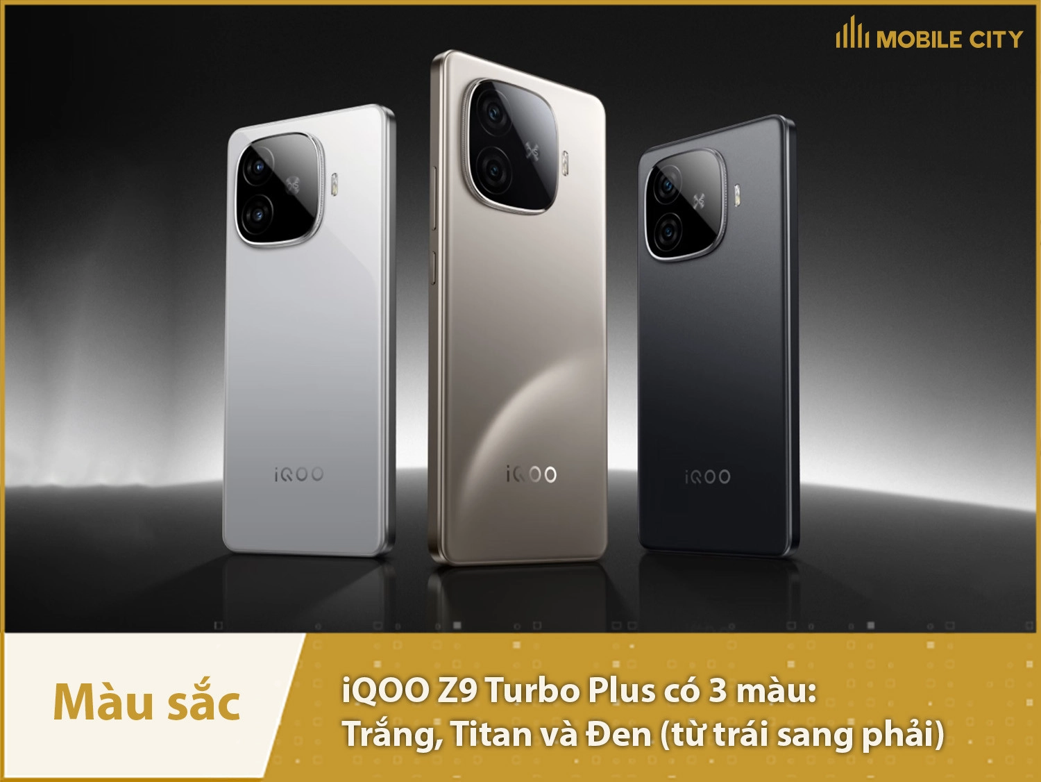 iQOO Z9 Turbo Plus có 3 màu sắc thanh lịch