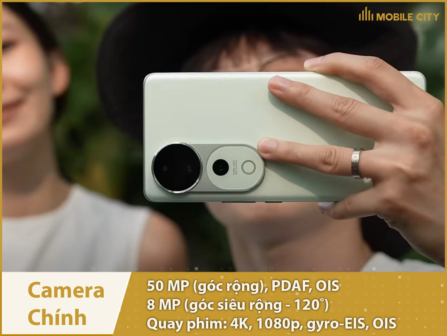 Camera chính 50MP; quay phim 4K