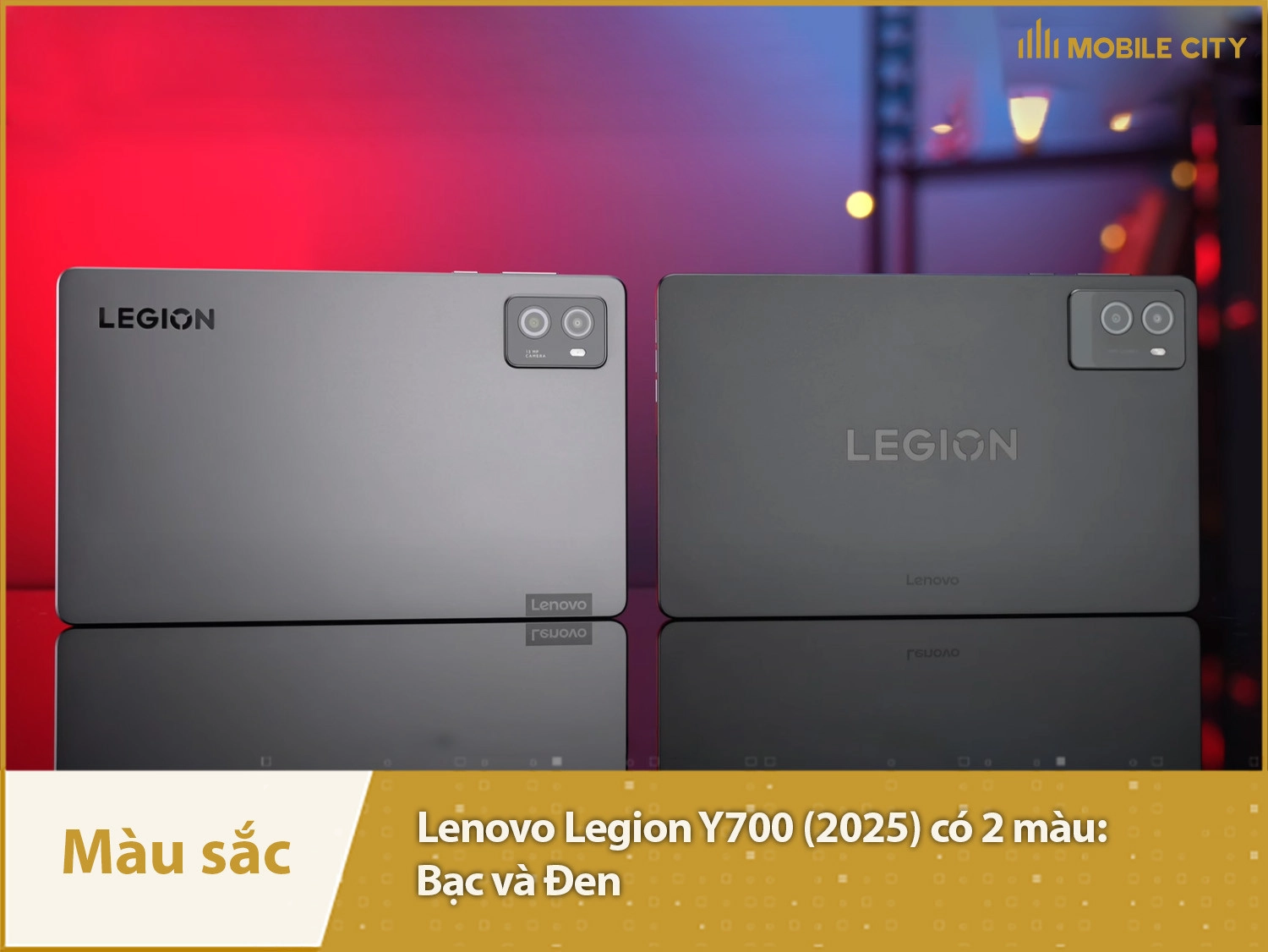 Lenovo Legion Y700 (2025) có 2 màu Đen và Bạc