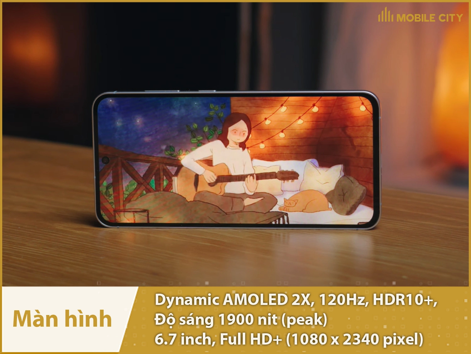 Màn hình Samsung Galaxy S24 FE Dynamic AMOLED 2X 120Hz hiển thị xuất sắc