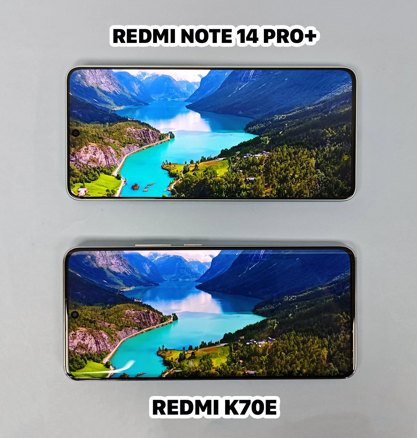 So sánh Redmi Note 14 Pro Plus vs Redmi K70E: Màn hình