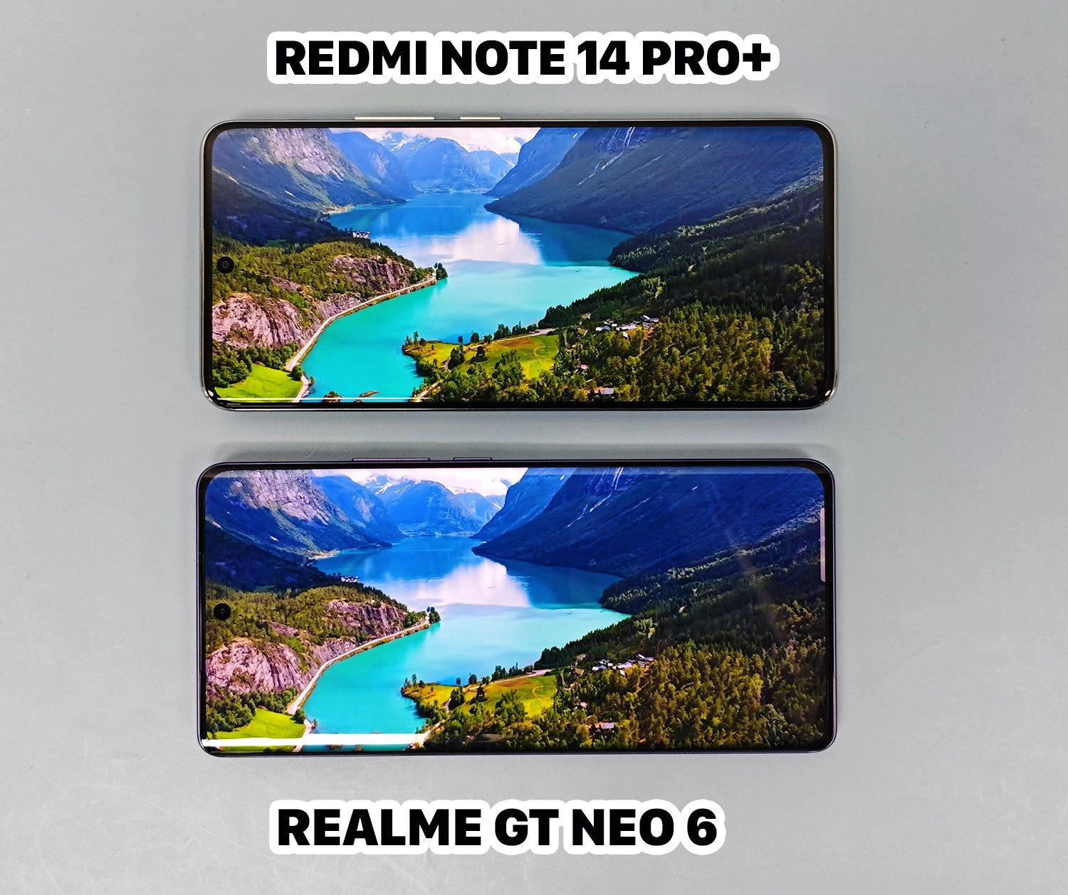 So sánh Redmi Note 14 Pro Plus vs Realme GT Neo 6: Màn hình