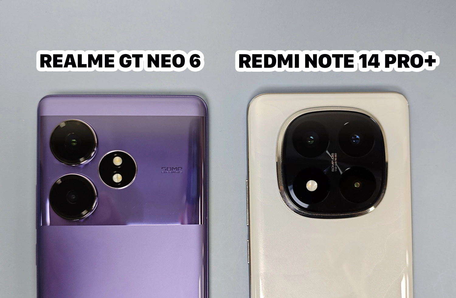 So sánh Redmi Note 14 Pro Plus vs Realme GT Neo 6: Cụm camera chính