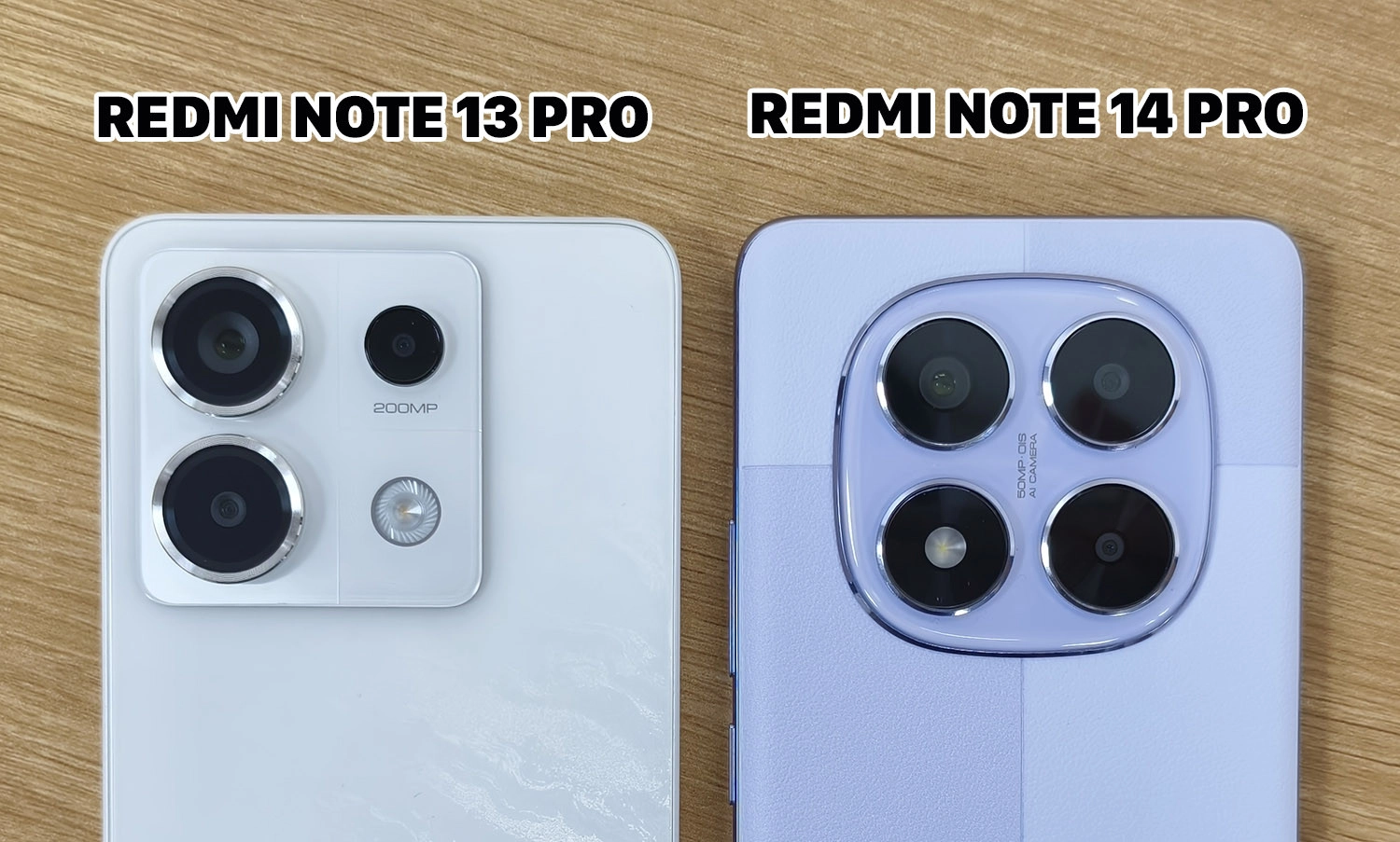 So sánh Redmi Note 14 Pro vs Redmi Note 13 Pro: Cụm camera sau