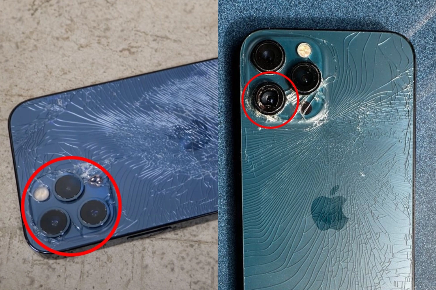 Sửa Camera đốm, rung iPhone 12 Pro Max, Vỡ kính Camera cũng là nguyên nhân gây ra lỗi đốm máy ảnh