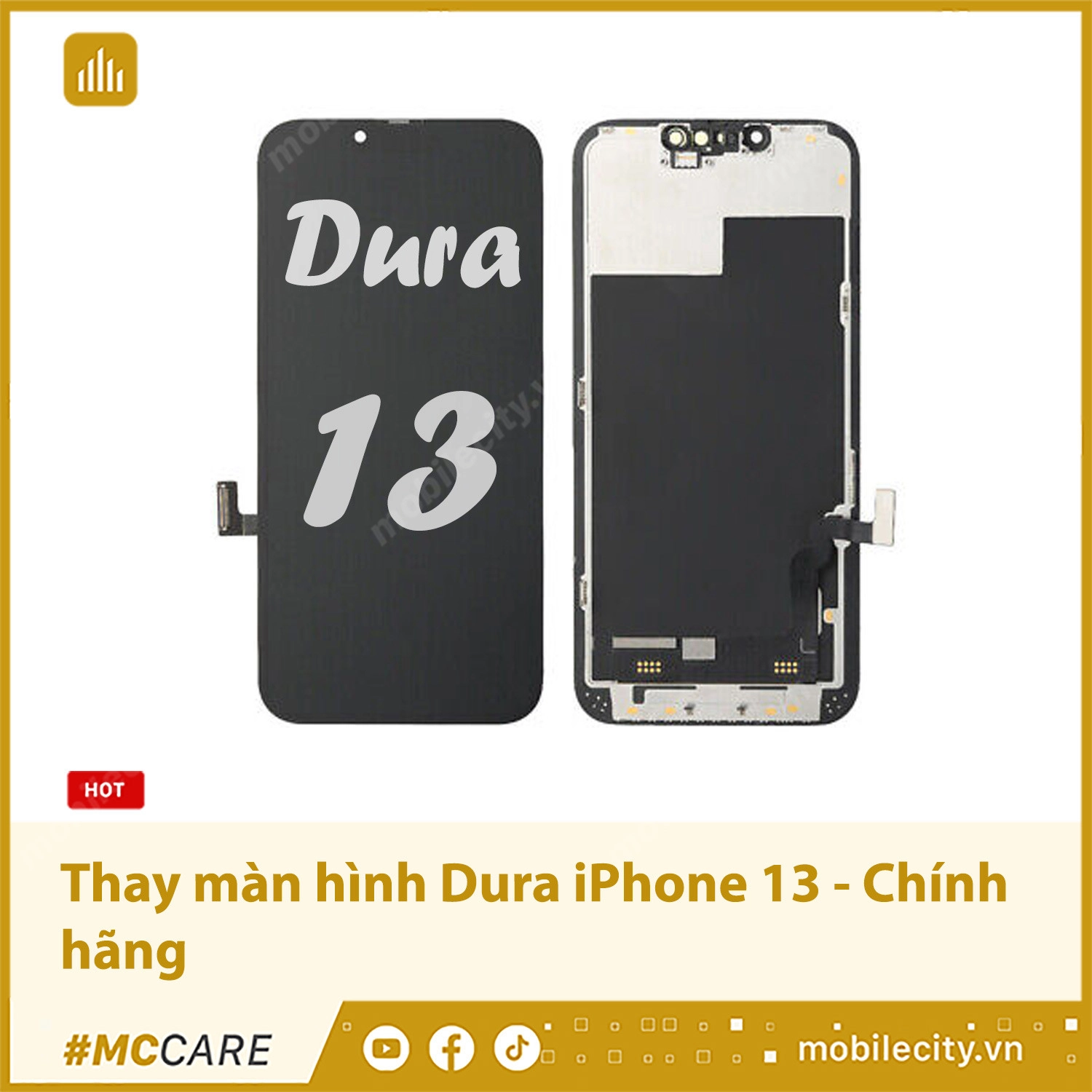 Thay màn hình Dura iPhone 13 Chính hãng