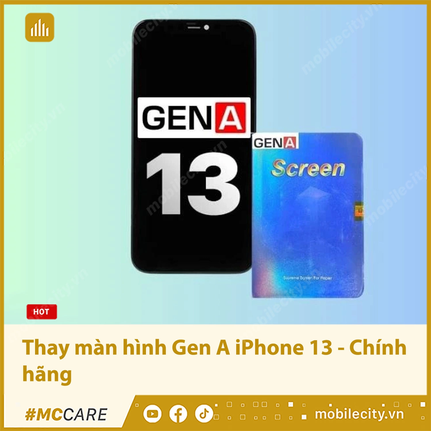 Thay màn hình Gen A iPhone 13 Chính hãng