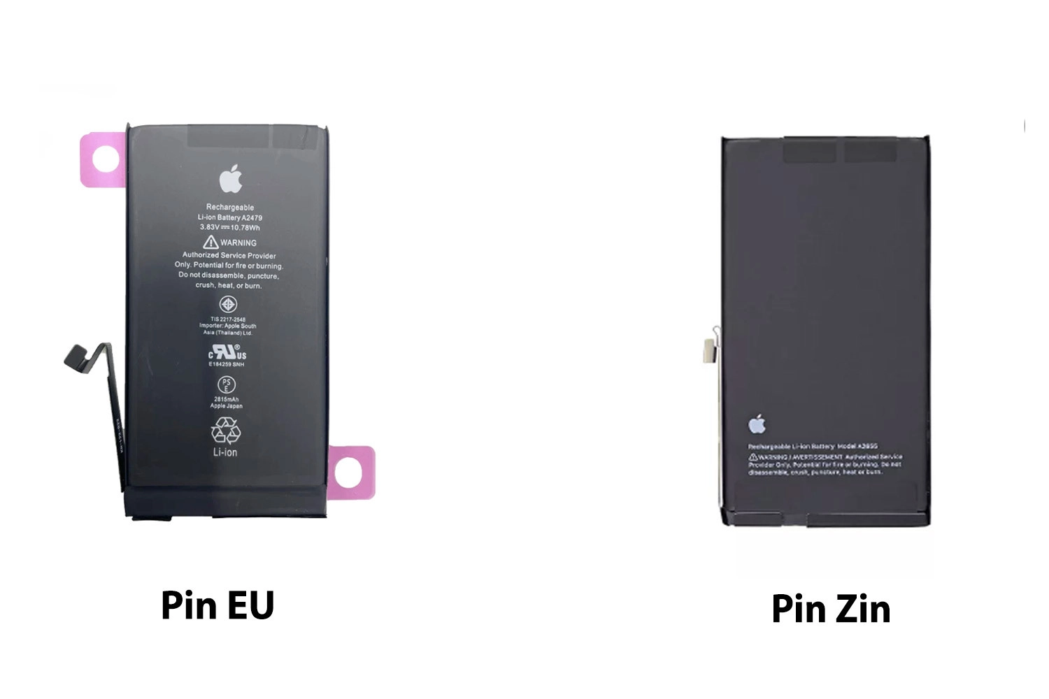 Thay Pin EU iPhone 13, So sánh Pin EU và Pin Zin Chính hãng