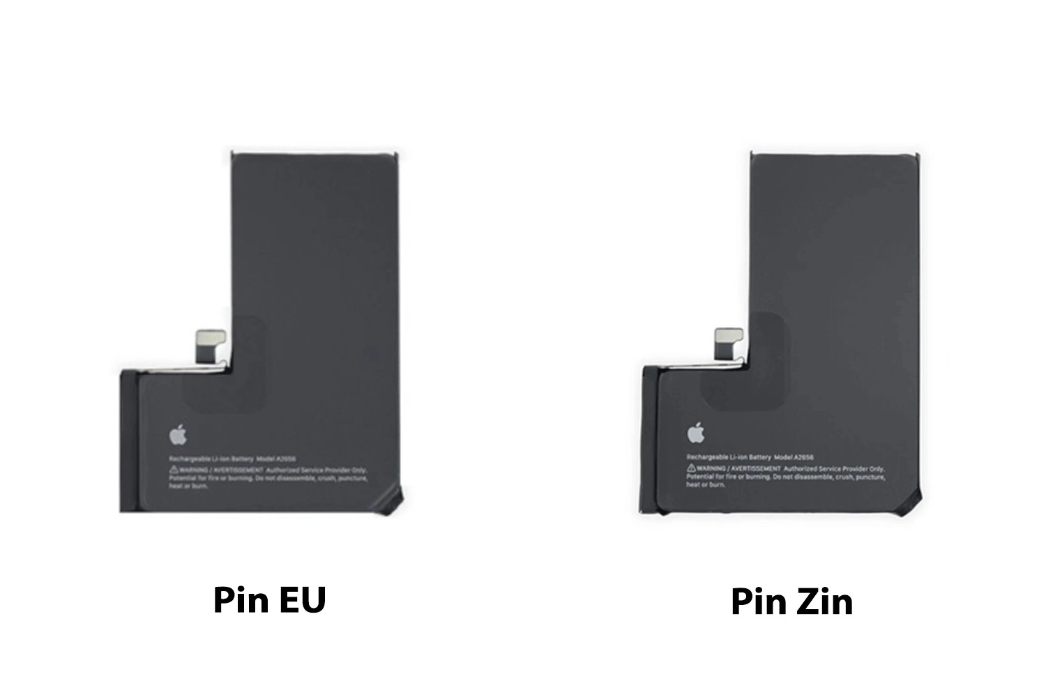 Thay Pin EU iPhone 13 Pro, So sánh Pin EU và Pin Zin Chính hãng