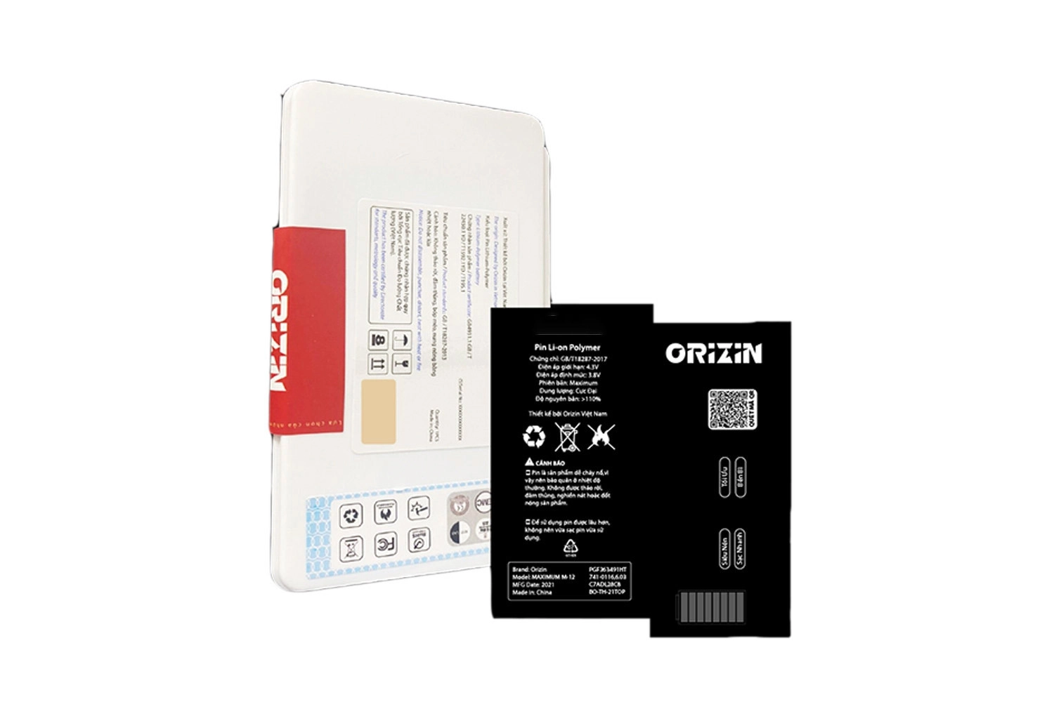 Thay Pin Orizin iPhone 13, Pin Orizin là Pin thay thế thương hiệu thứ ba, không được Apple hỗ trợ bảo hành