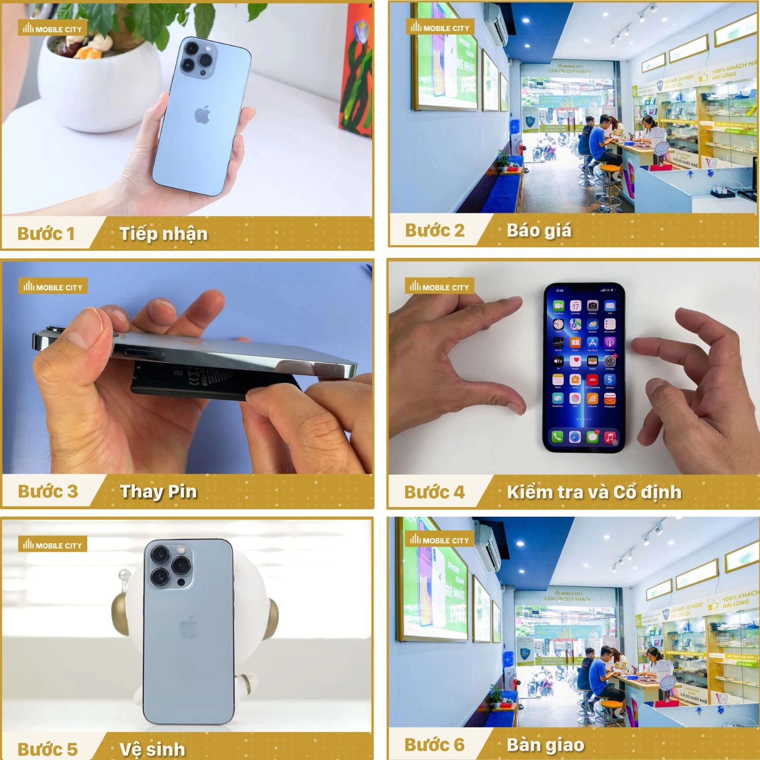 Thay Pin Vmas iPhone 13 Pro Max, Quy trình thay Pin iPhone 13 Pro Max chuẩn xác