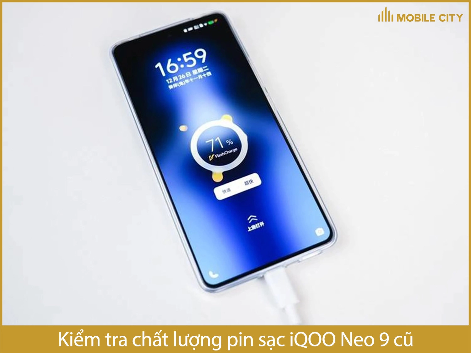 Kiểm tra chất lượng pin và sạc iQOO Neo 9 cũ