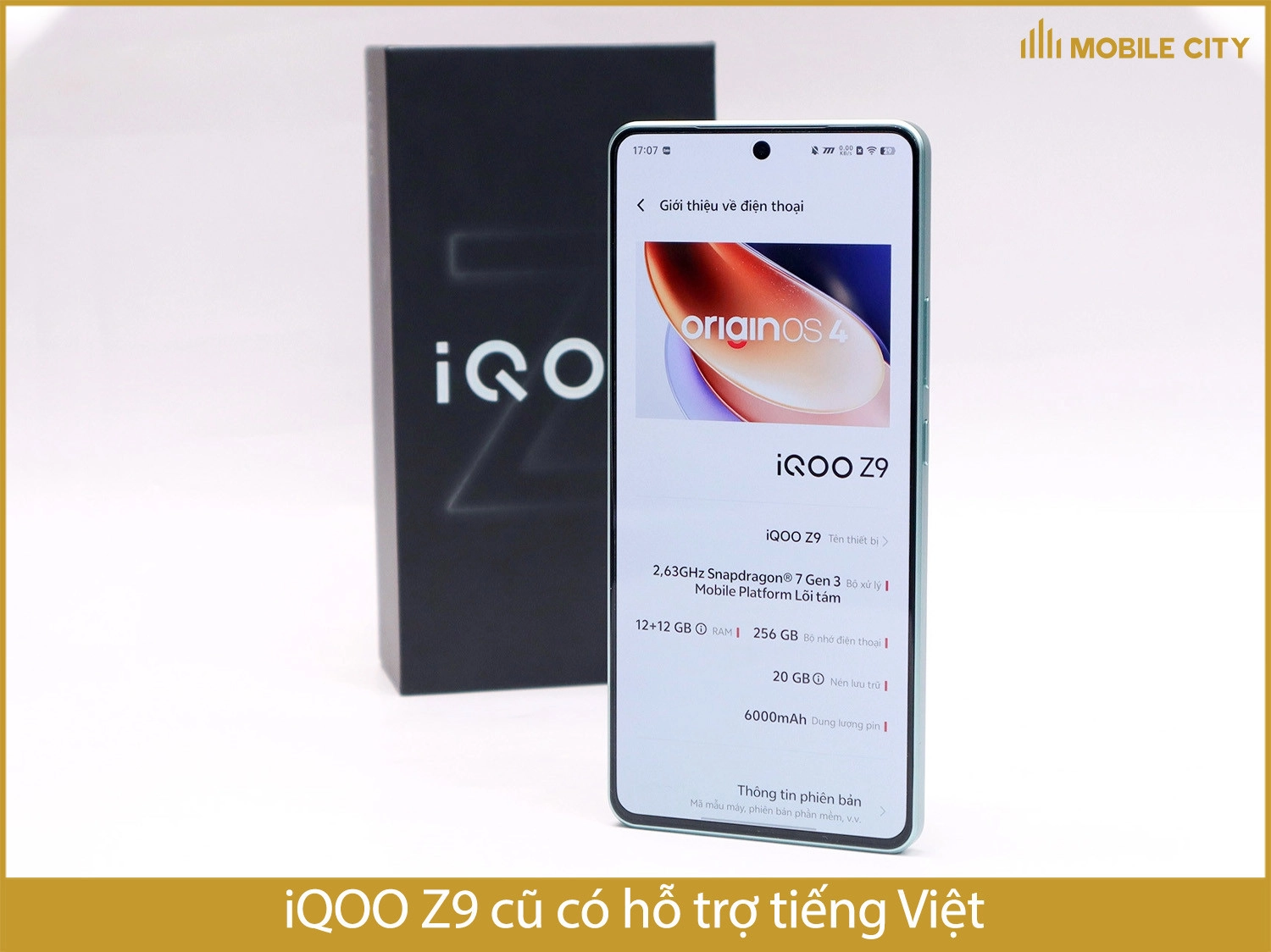 iQOO Z9 cũ có hỗ trợ tiếng Việt không?