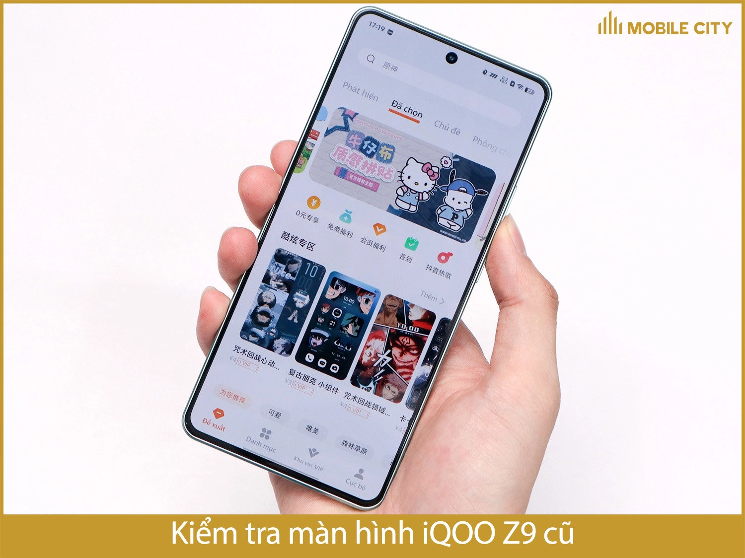 Kiểm tra màn hình iQOO Z9 cũ