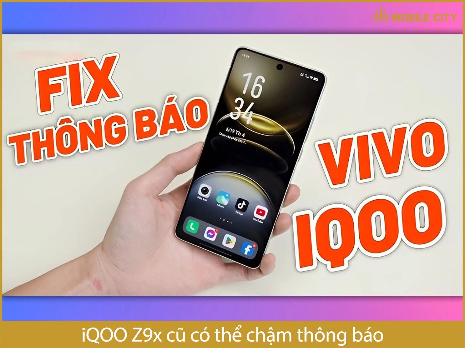 iQOO Z9x cũ có bị chậm thông báo không?