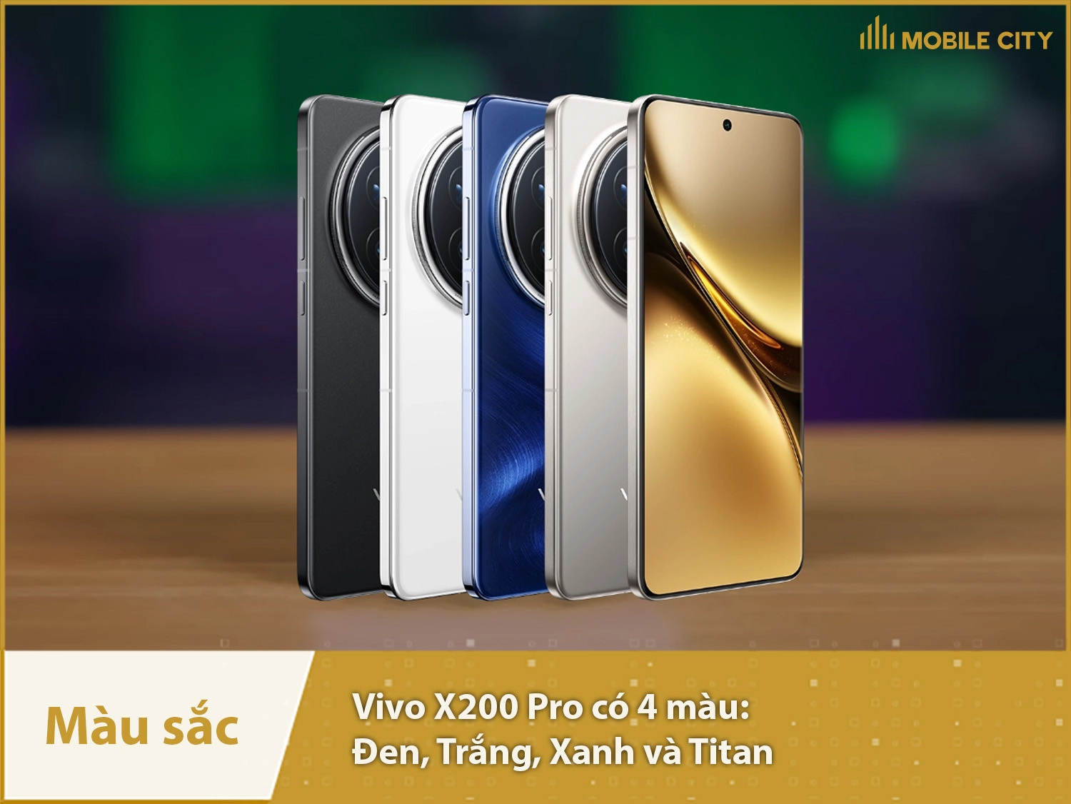 Bốn màu sắc sang trọng của Vivo X200 Pro