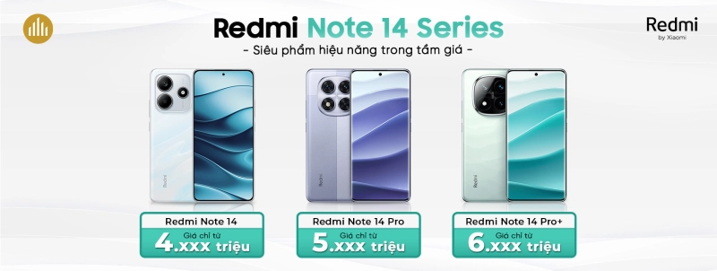 Xiaomi Redmi Note 14, Xiaomi Redmi Note 14 Pro, Xiaomi Redmi Note 14 Pro Plus