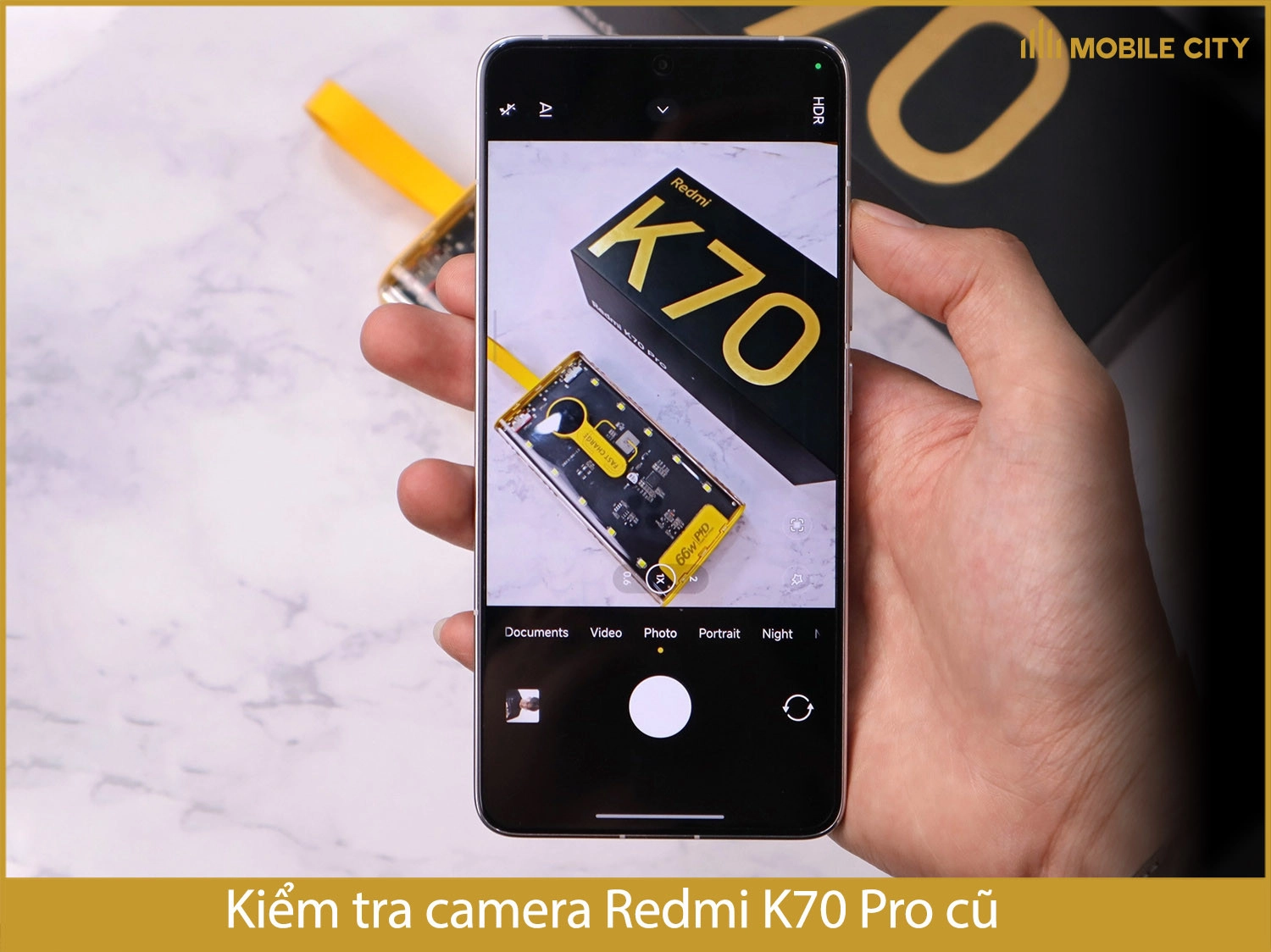 Kiểm tra camera Redmi K70 cũ