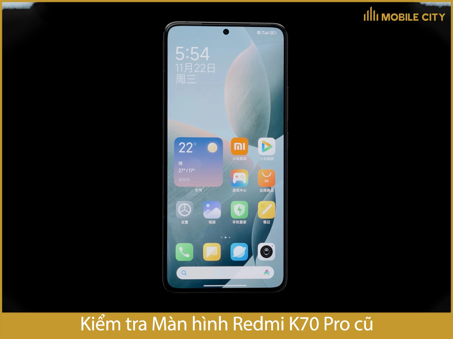 Kiểm tra màn hình Redmi K70 cũ