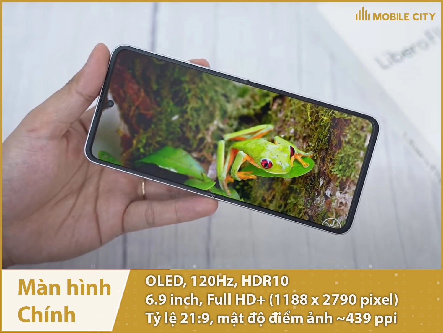 Màn hình chính 21:9 chuẩn điện ảnh, 6,9 inch Full HD+ có HDR10 và 120Hz