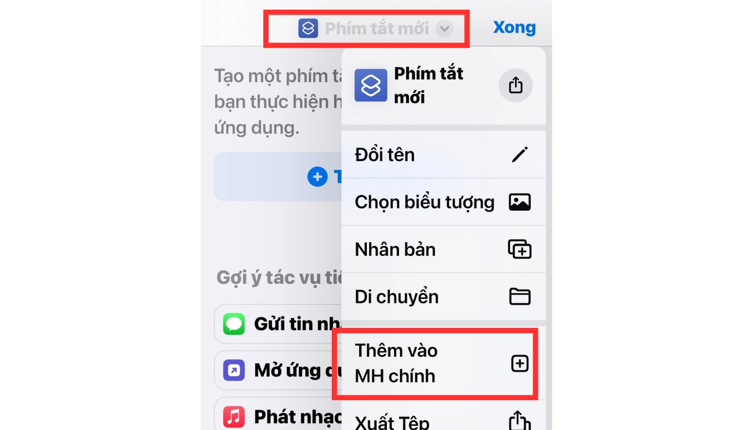 Thêm vào MH chính để tiện dùng cho những lần sau