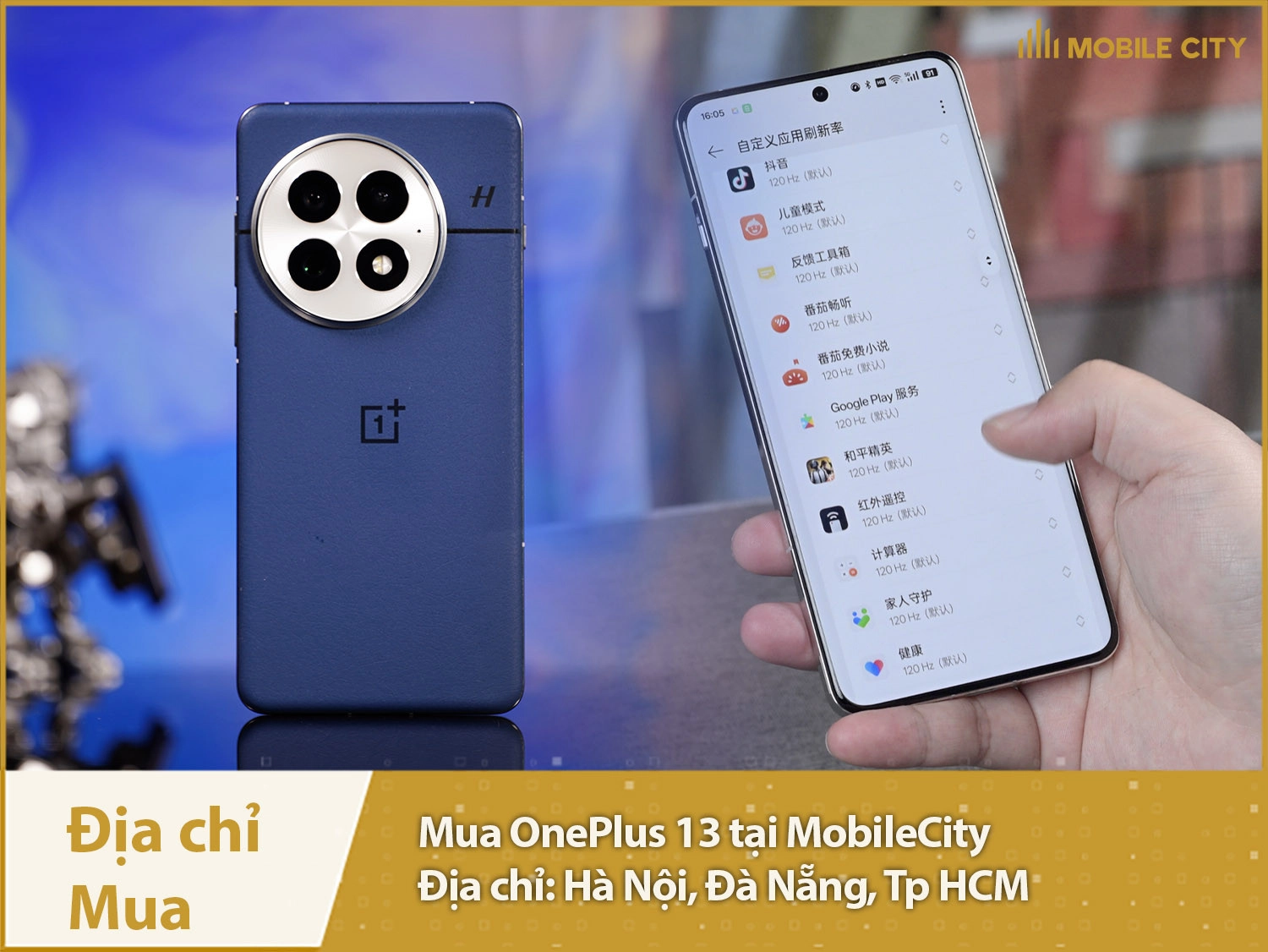 Địa chỉ mua OnePlus 13 tại Hà Nội, Đà Nẵng, Tp HCM