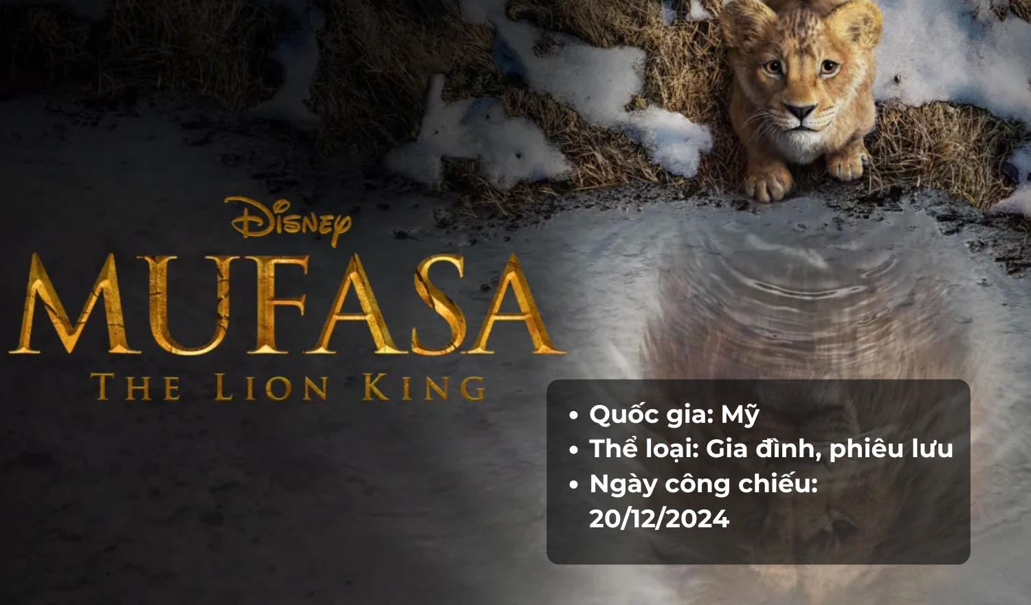 Mufasa: Vua Sư Tử