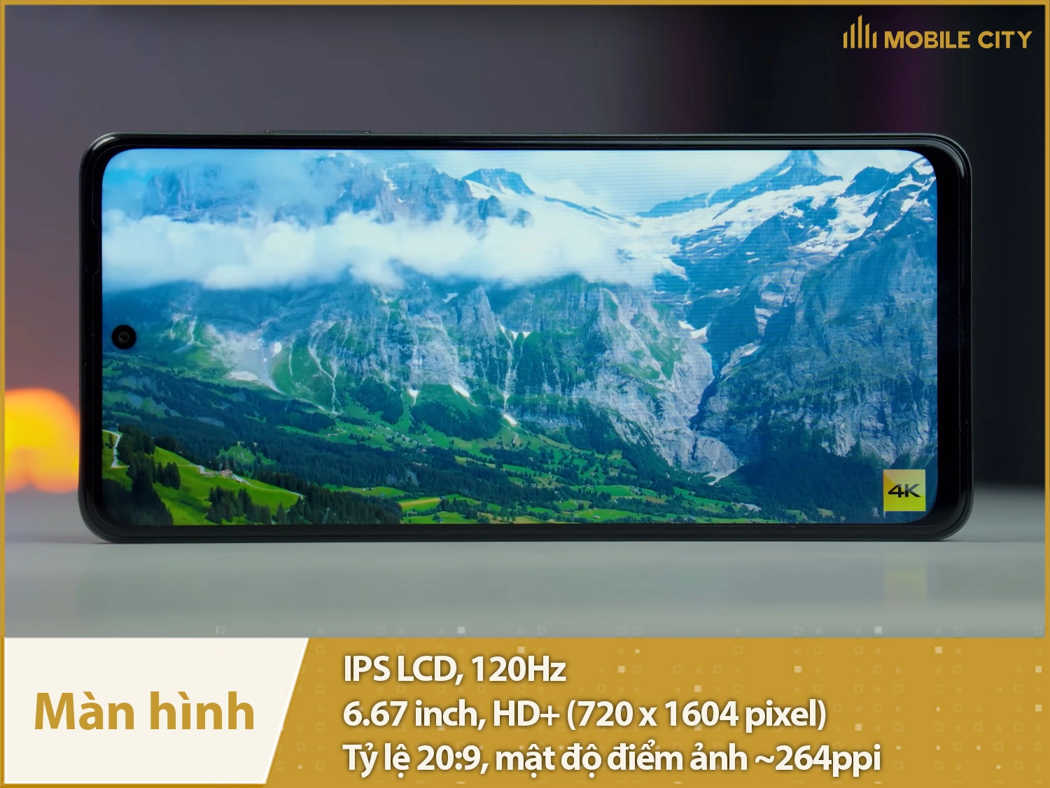 Màn hình IPS LCD 120Hz cực mượt