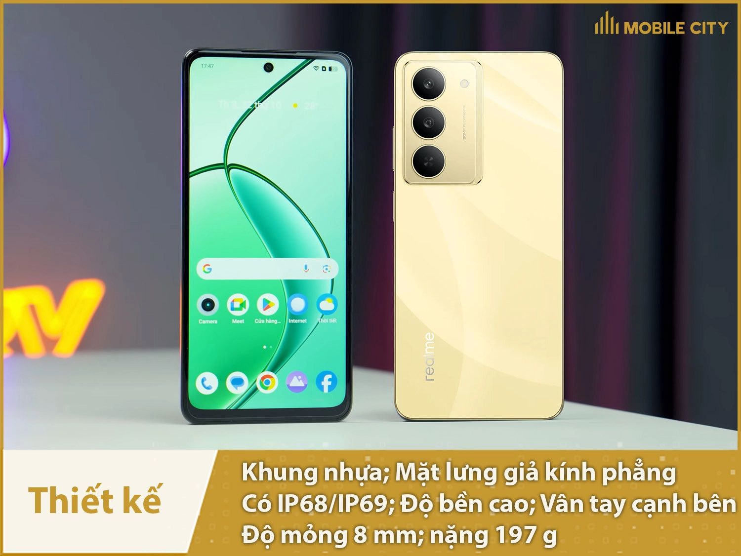 Thiết kế bóng bẩy, hỗ trợ IP68/IP69