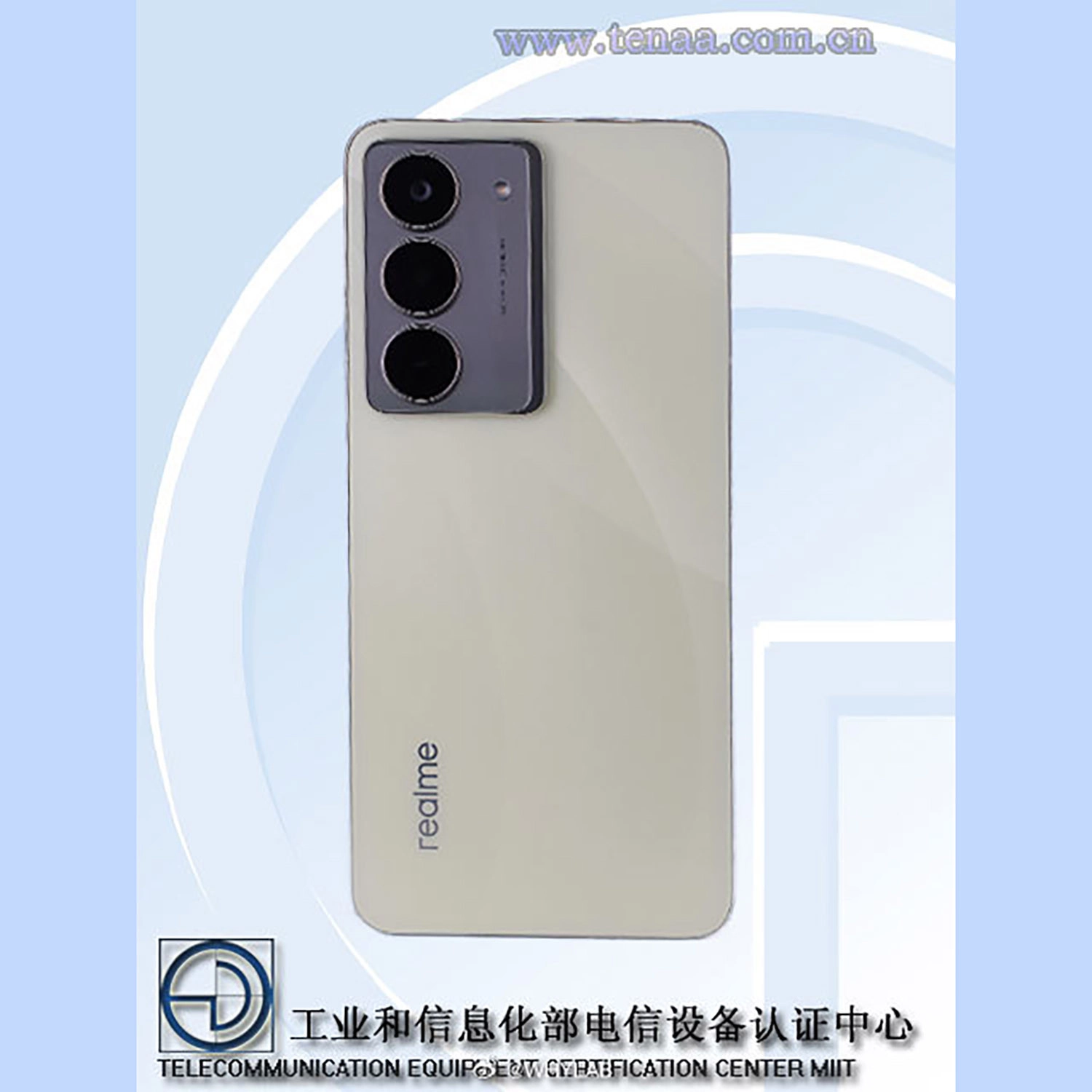 Mặt lưng Realme V70 (ảnh rò rỉ)