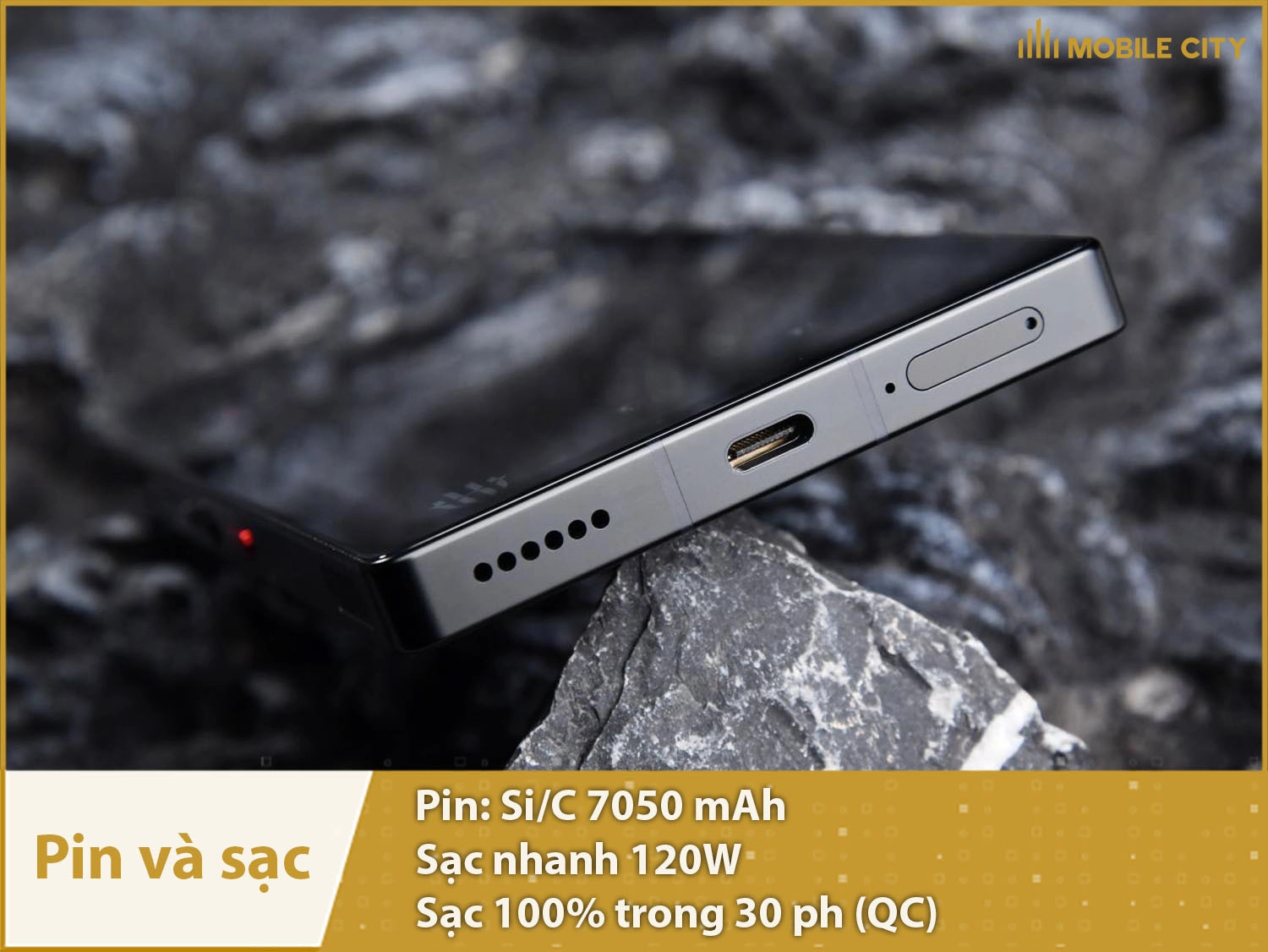 Pin siêu khủng 7050mAh, sạc siêu nhanh 120W