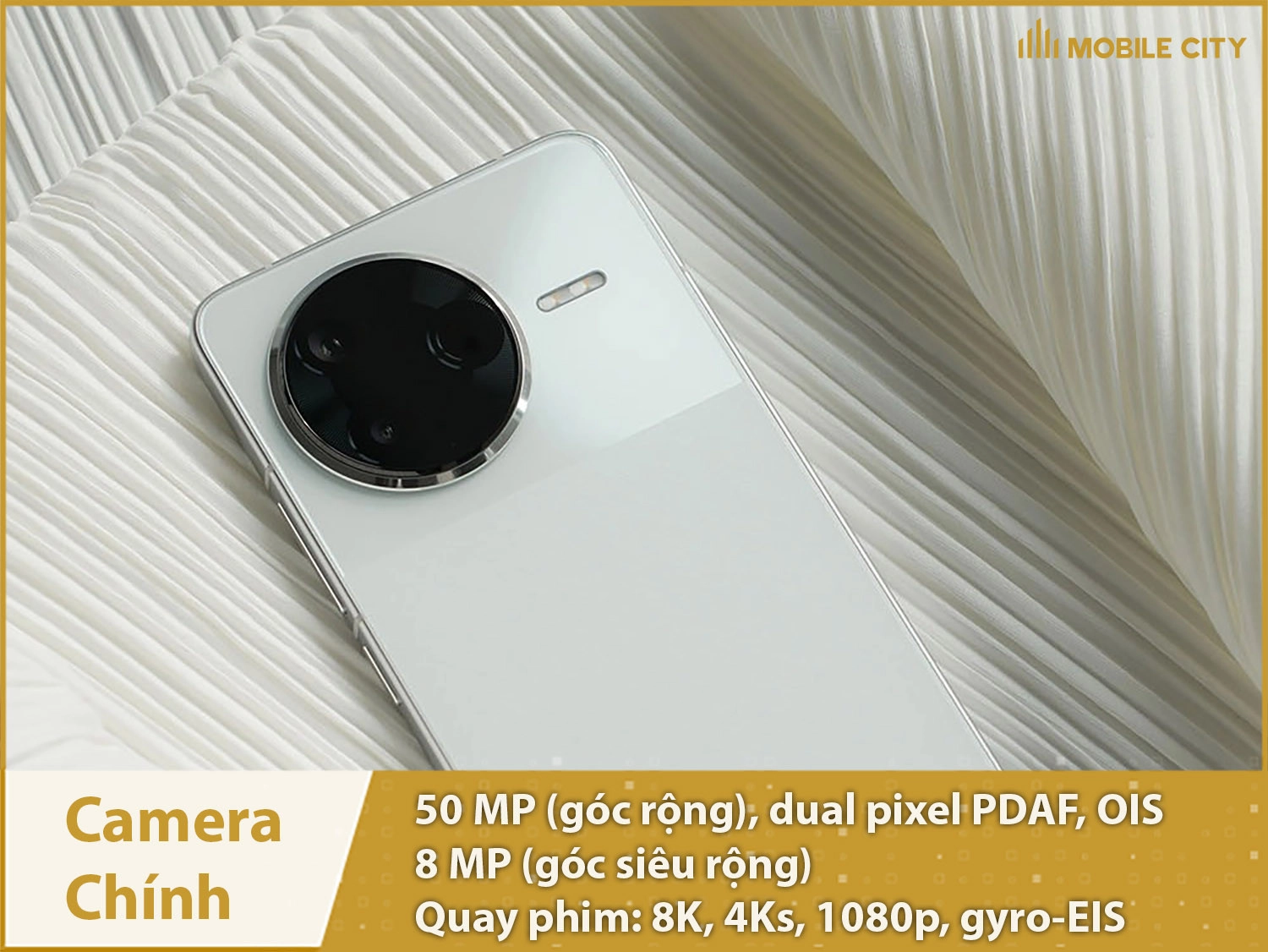 Camera kép 50MP & quay phim 8K siêu sắc nét