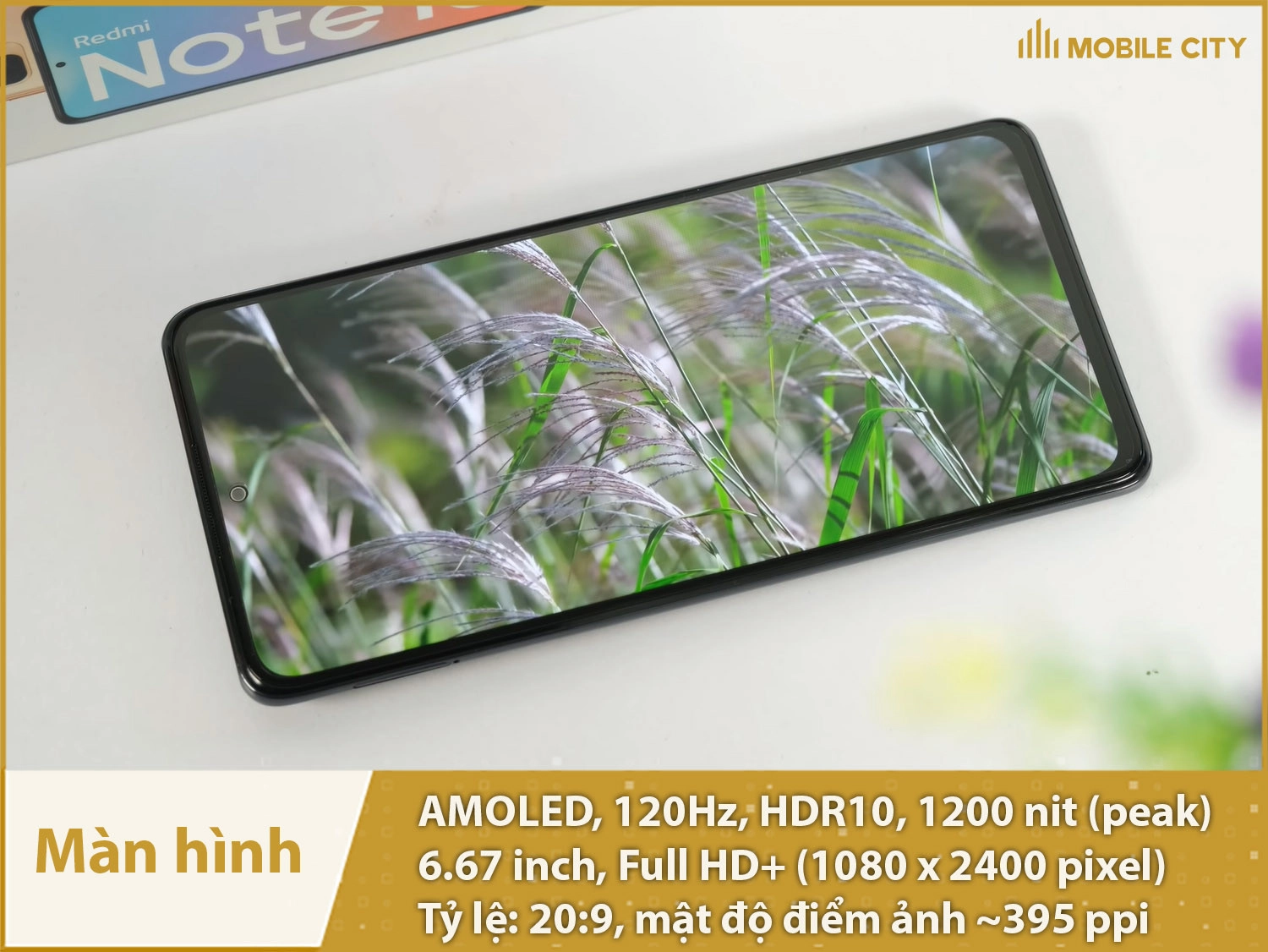 Màn hình AMOLED 120Hz, độ sáng 1200nit