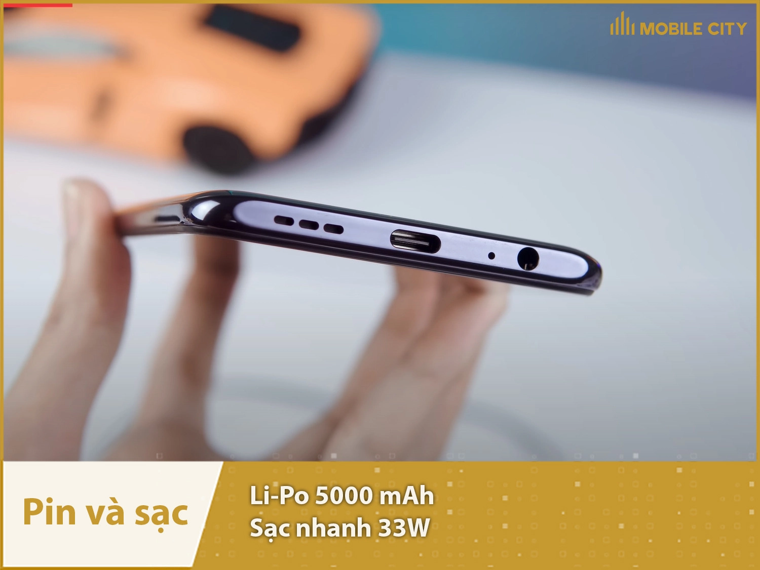 Pin lớn 5000mAh & Sạc nhanh 33W