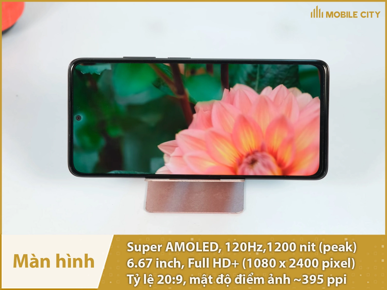 Màn hình Super AMOLED 120Hz, Full HD+ độ sáng cao 1200 nits