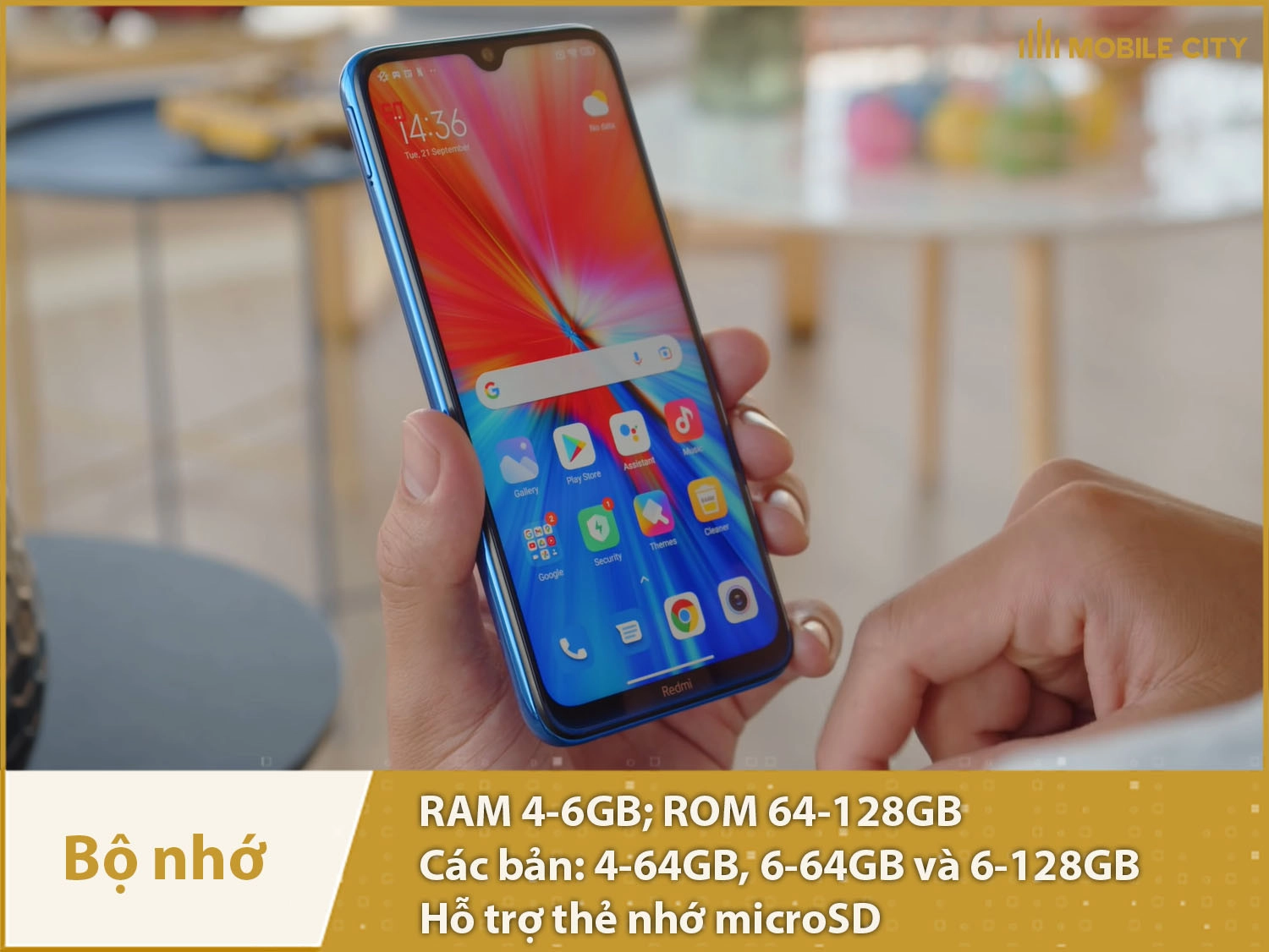 Redmi Note 8 có RAM 4-6GB & ROM 64-128GB