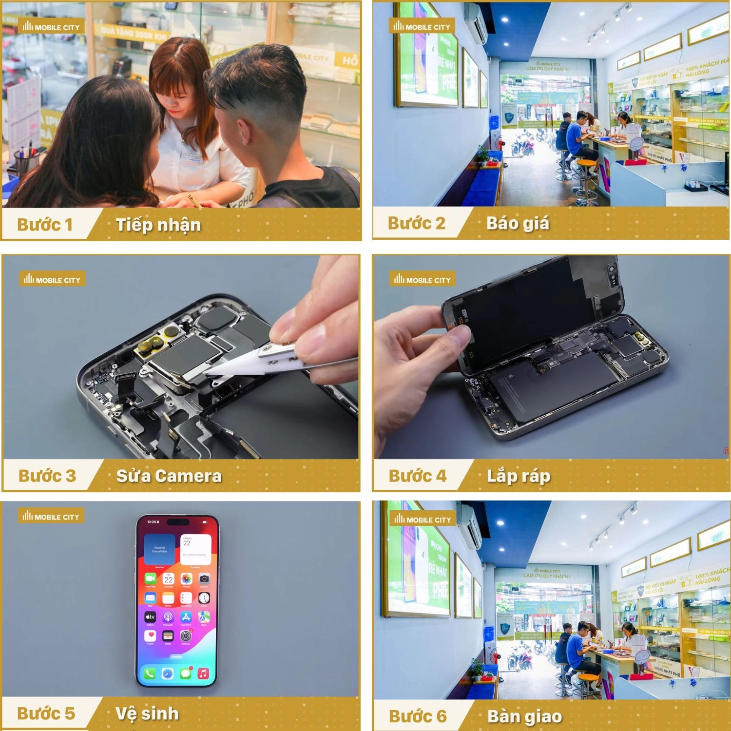 Sửa Camera đốm, rung iPhone 15 Pro Max, Quy trình sửa Camera đốm, rung iPhone 15 Pro Max chuẩn xác nhất