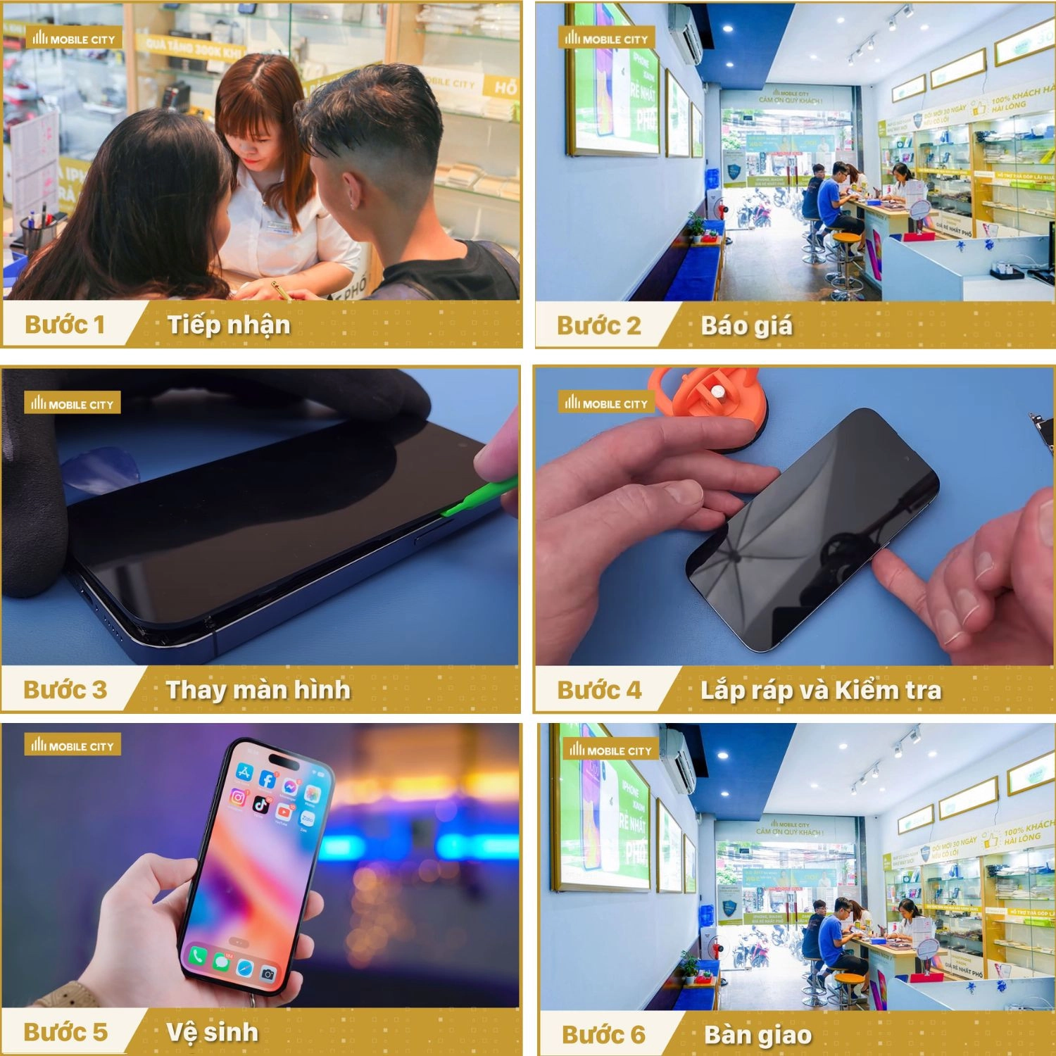 Thay màn hình Gen A iPhone 14 Pro, Quy trình thay màn hình iPhone 14 Pro chuẩn xác nhất