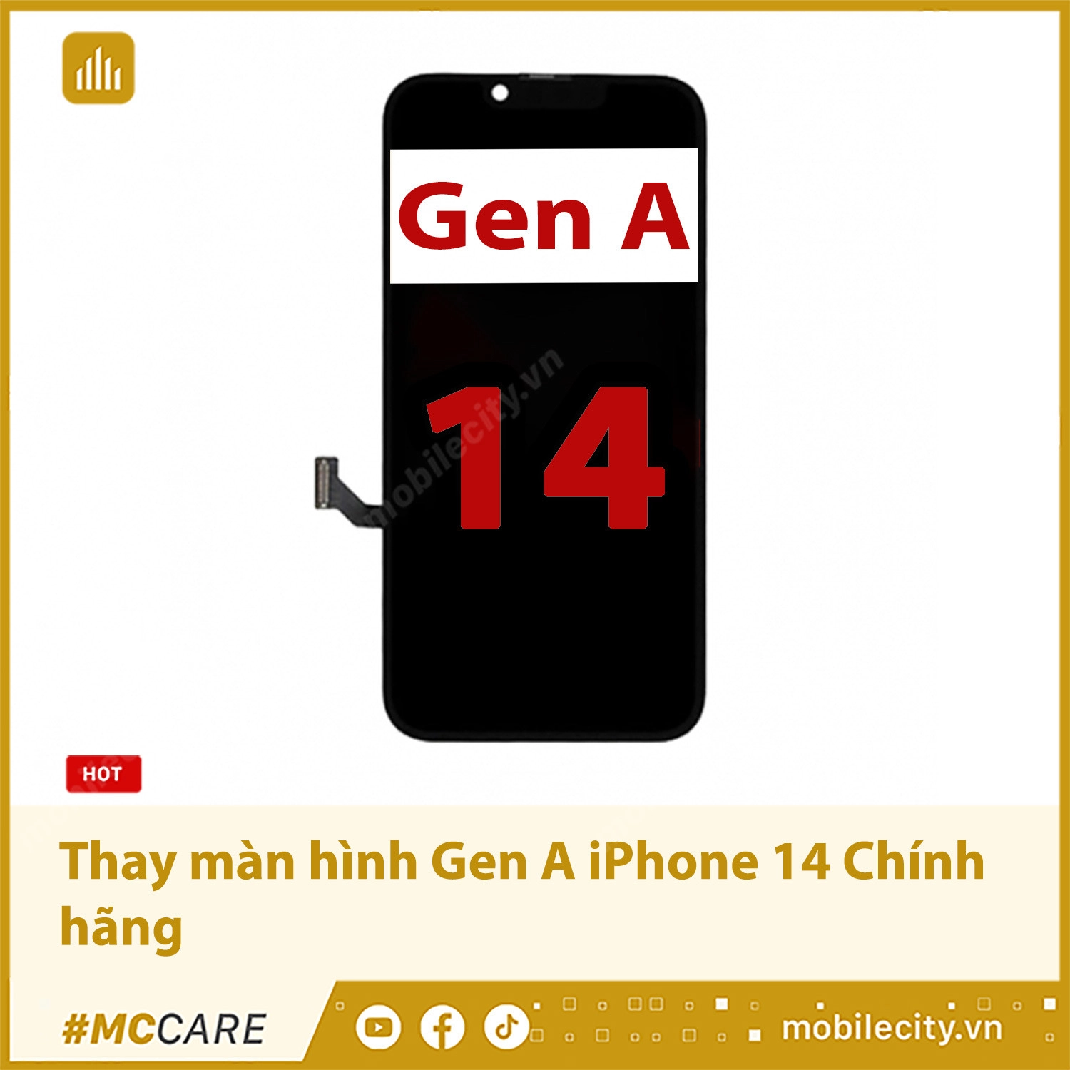 Thay màn hình Gen A iPhone 14 Chính hãng