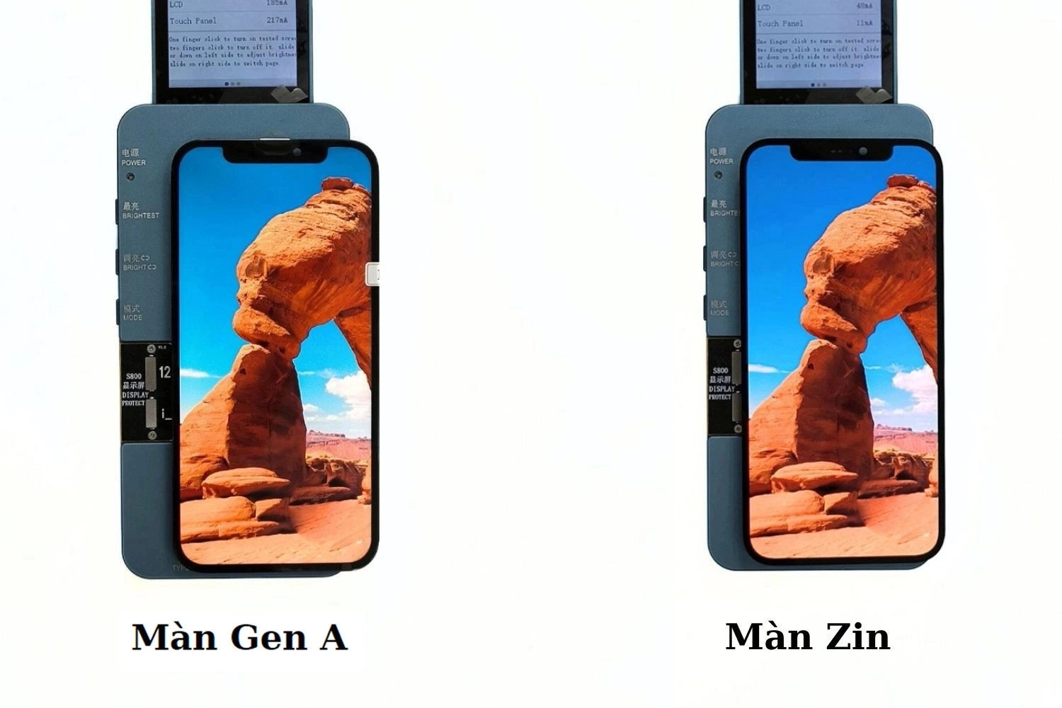 Thay màn hình Gen A iPhone 14, So sánh màn hình Gen A và màn hình Chính hãng Apple