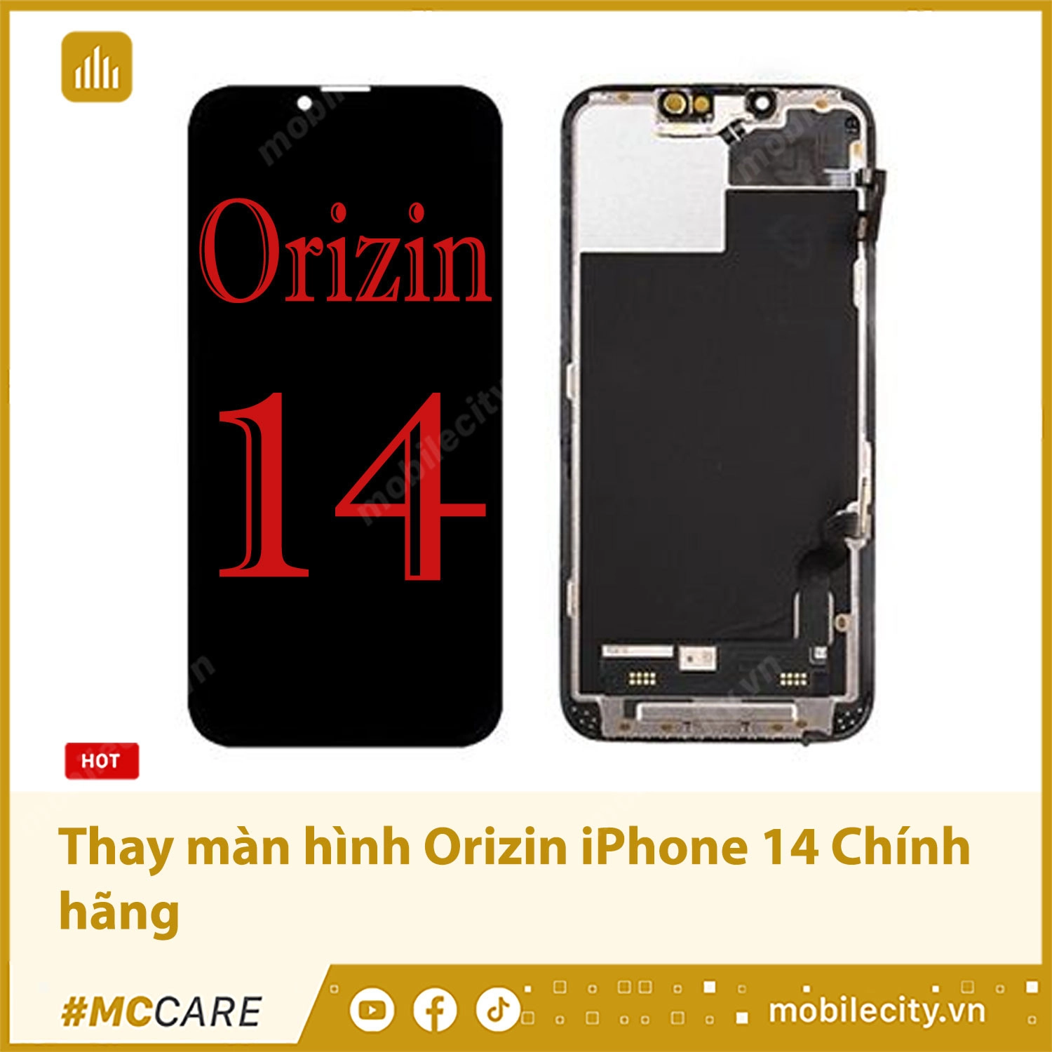 Thay màn hình Orizin iPhone 14 Chính hãng