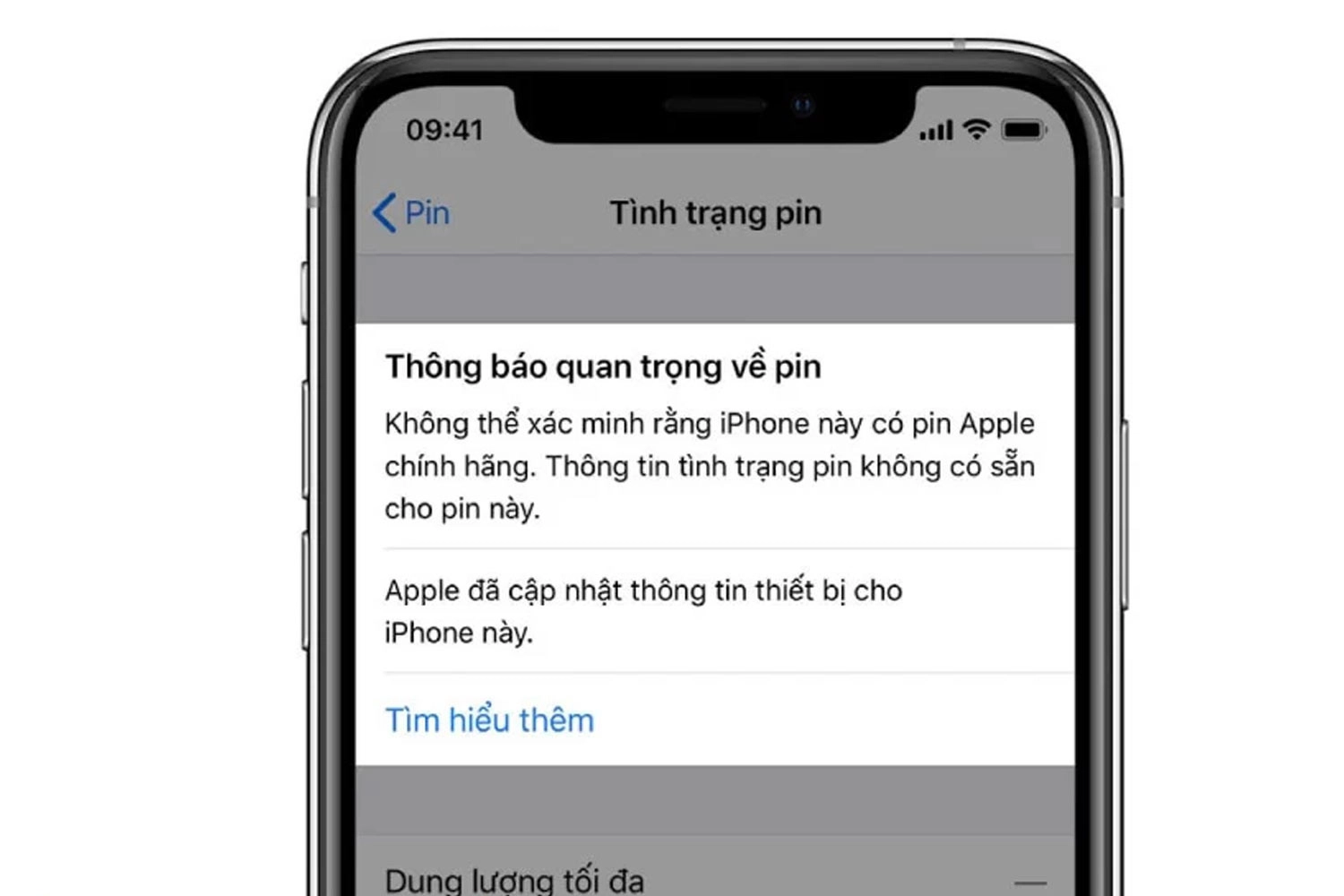 Thay Pin iPhone 11, iPhone 11 báo linh kiện không xác định sau khi thay Pin linh kiện