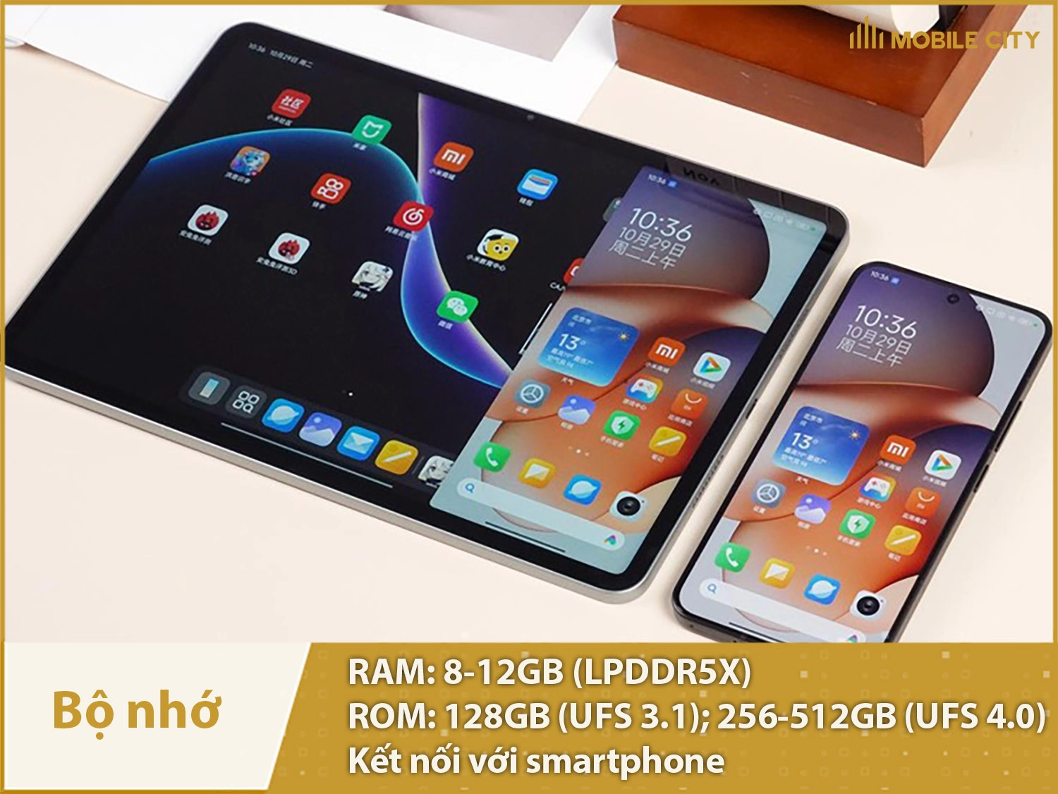 Xiaomi Pad 7 Pro có RAM 8-12GB, ROM 128-512GB