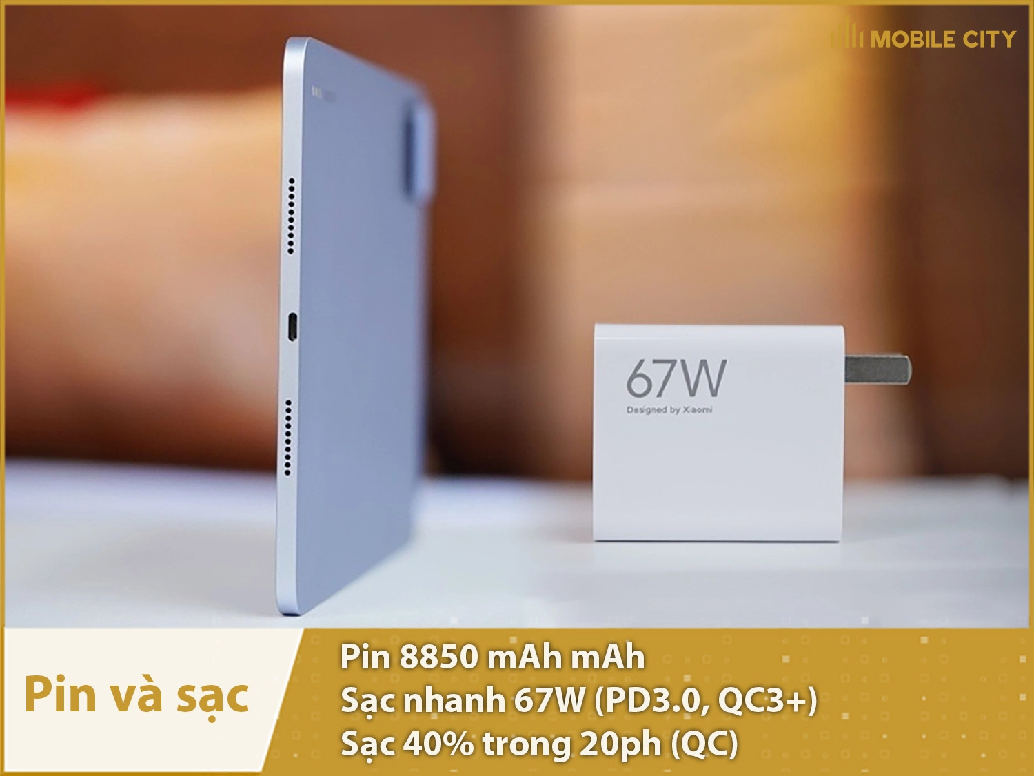 Pin 8850 mAh & Sạc 67W cực nhanh