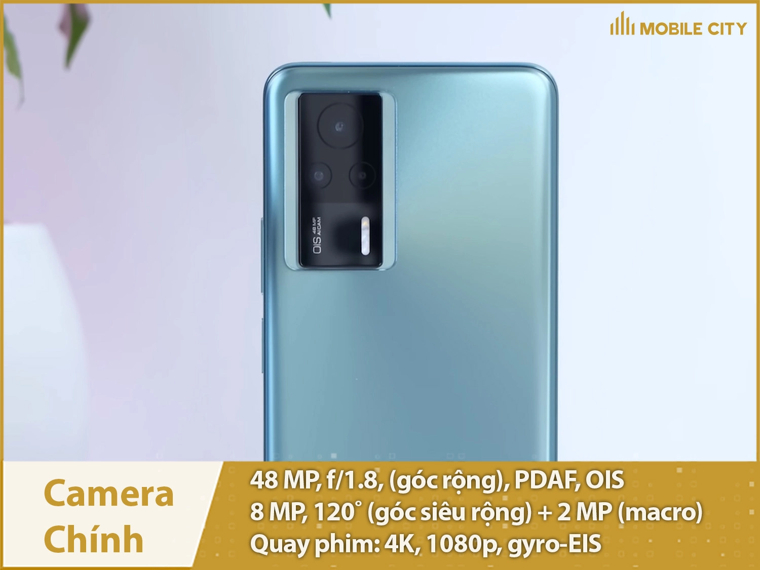 Camera Redmi K60E 48MP OIS; quay phim 4K