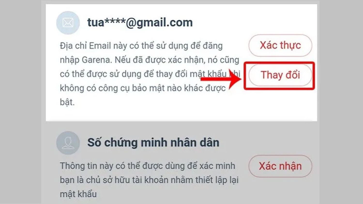 Nhấp chọn Thay đổi 