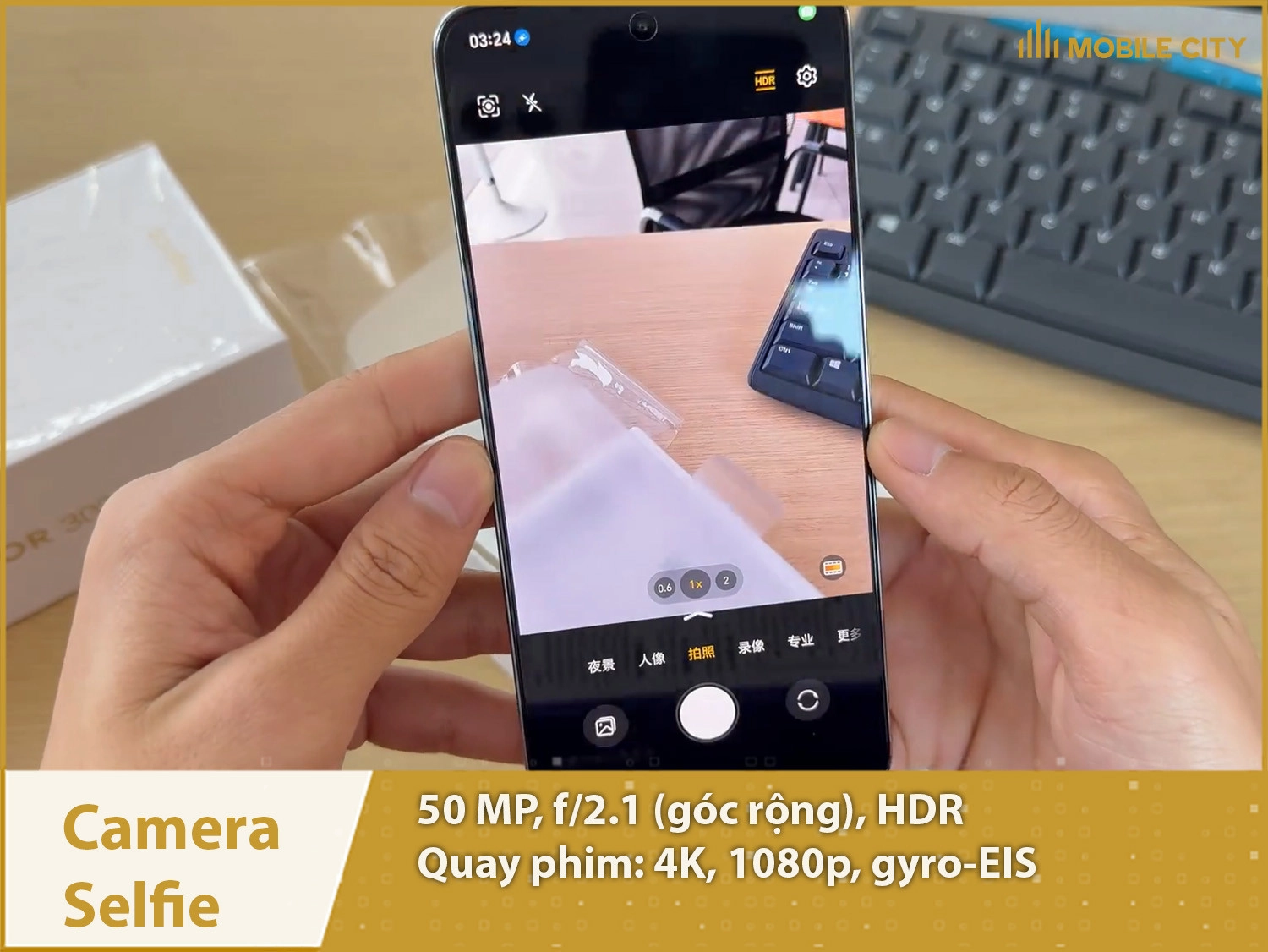 Honor 300 có camera selfie 50MP; Quay phim 4K