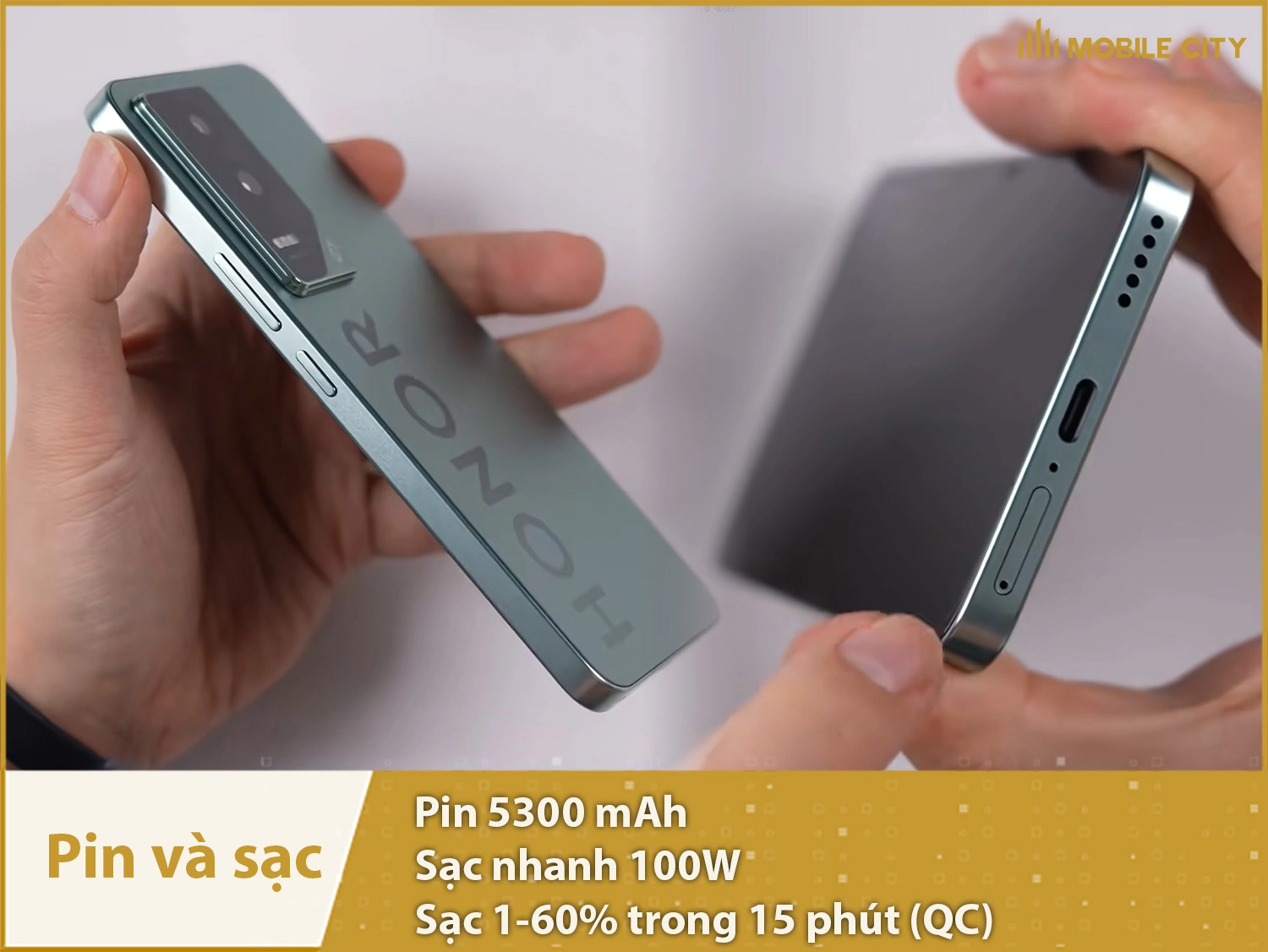 Pin lớn 5300mAh & Sạc siêu nhanh 100W